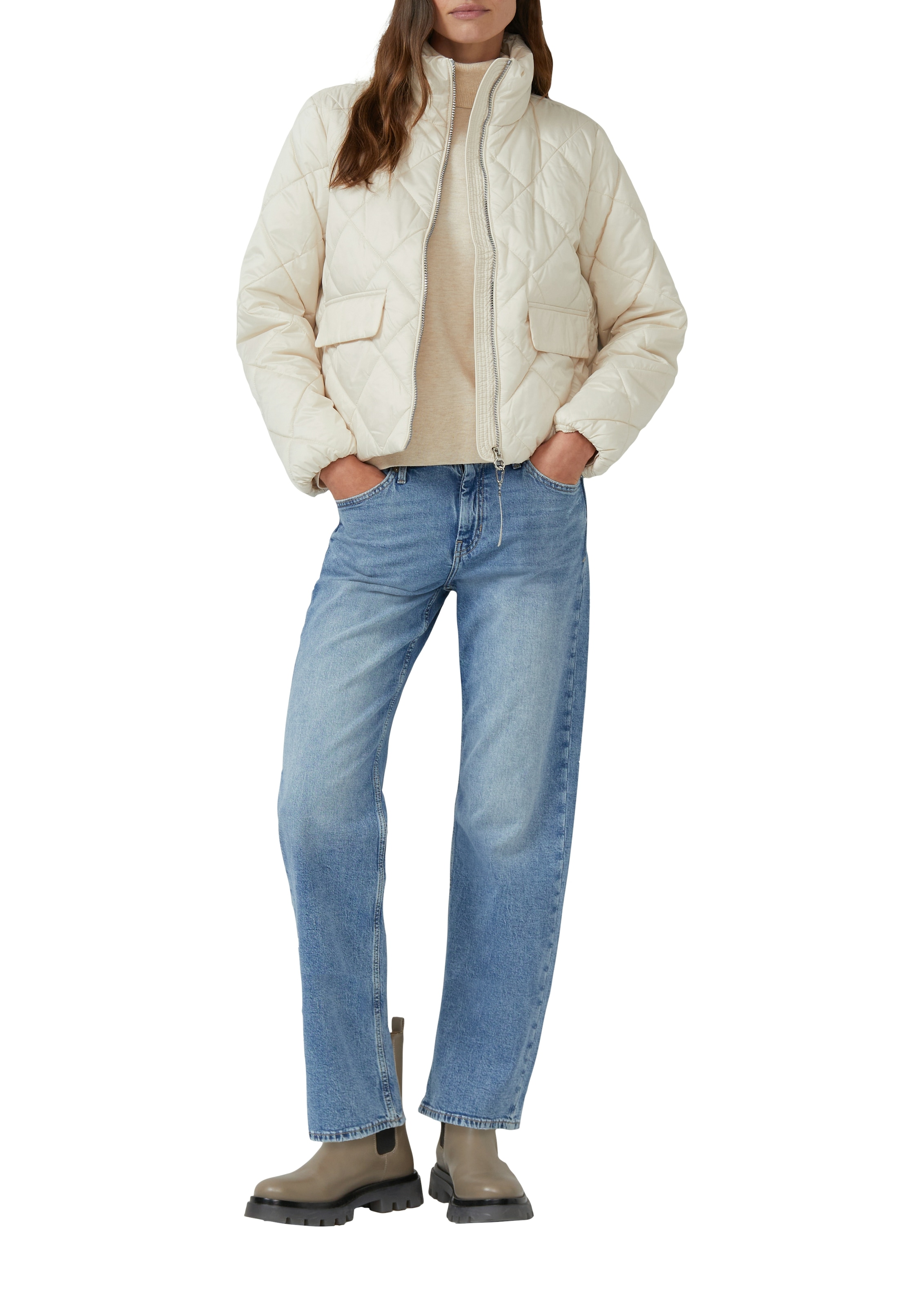 s.Oliver Steppjacke ohne Kapuze mit Stehkragen