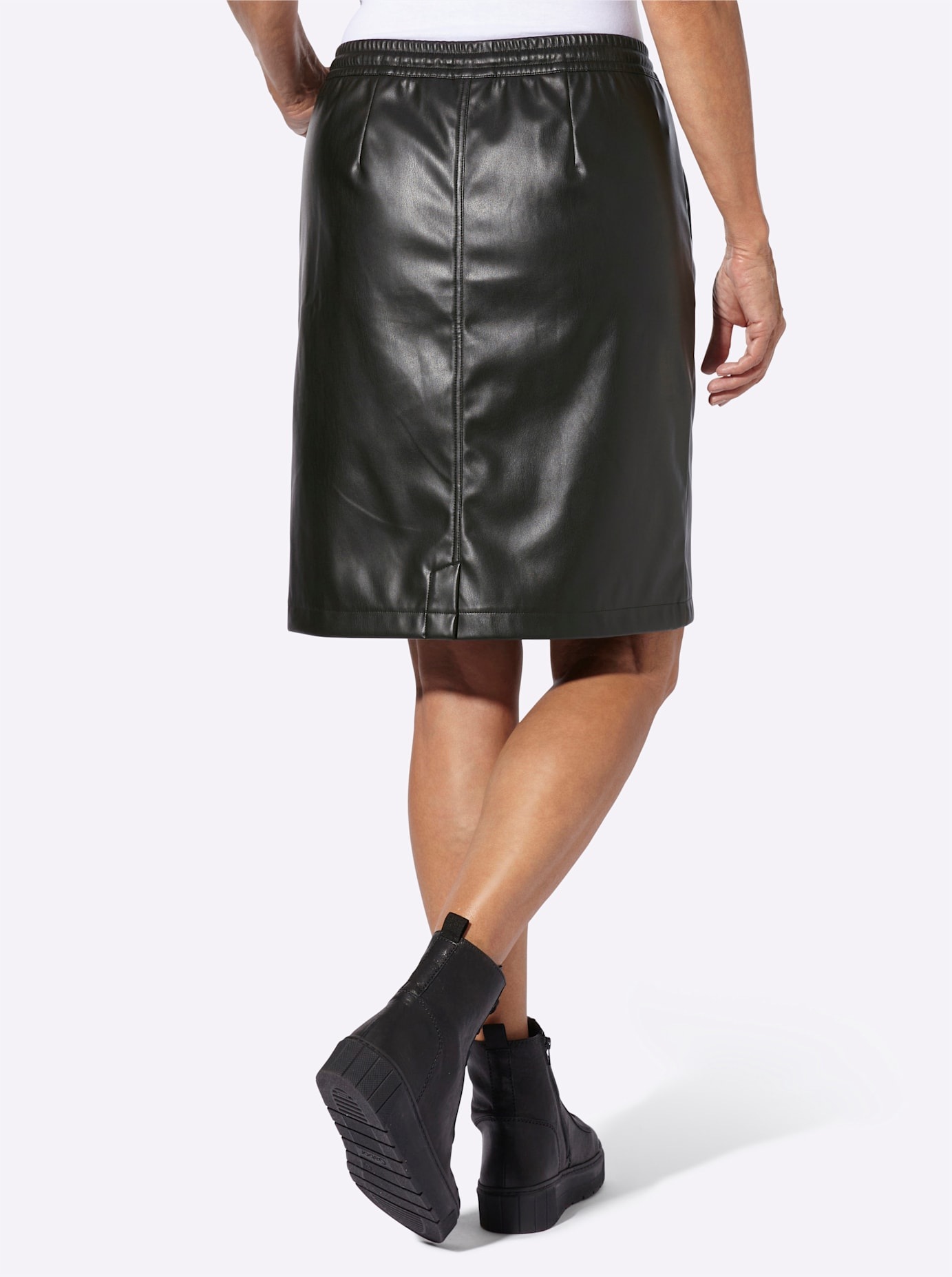 Inspirationen Jupe en similicuir