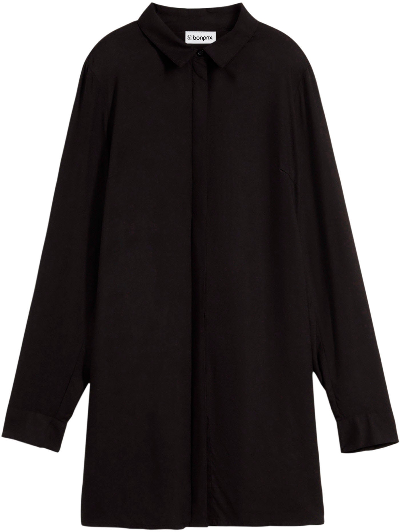 bonprix Chemisier long »Longbluse mit Schlitz aus fliessender Viskose« gerade Passform, mit Schlitz-Detail, aus fliessender Viskose