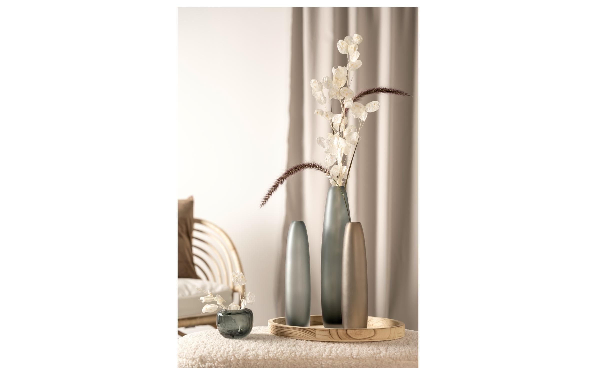 LEONARDO Vase décoratif »Vase Bellagio 10 cm, Anthr«