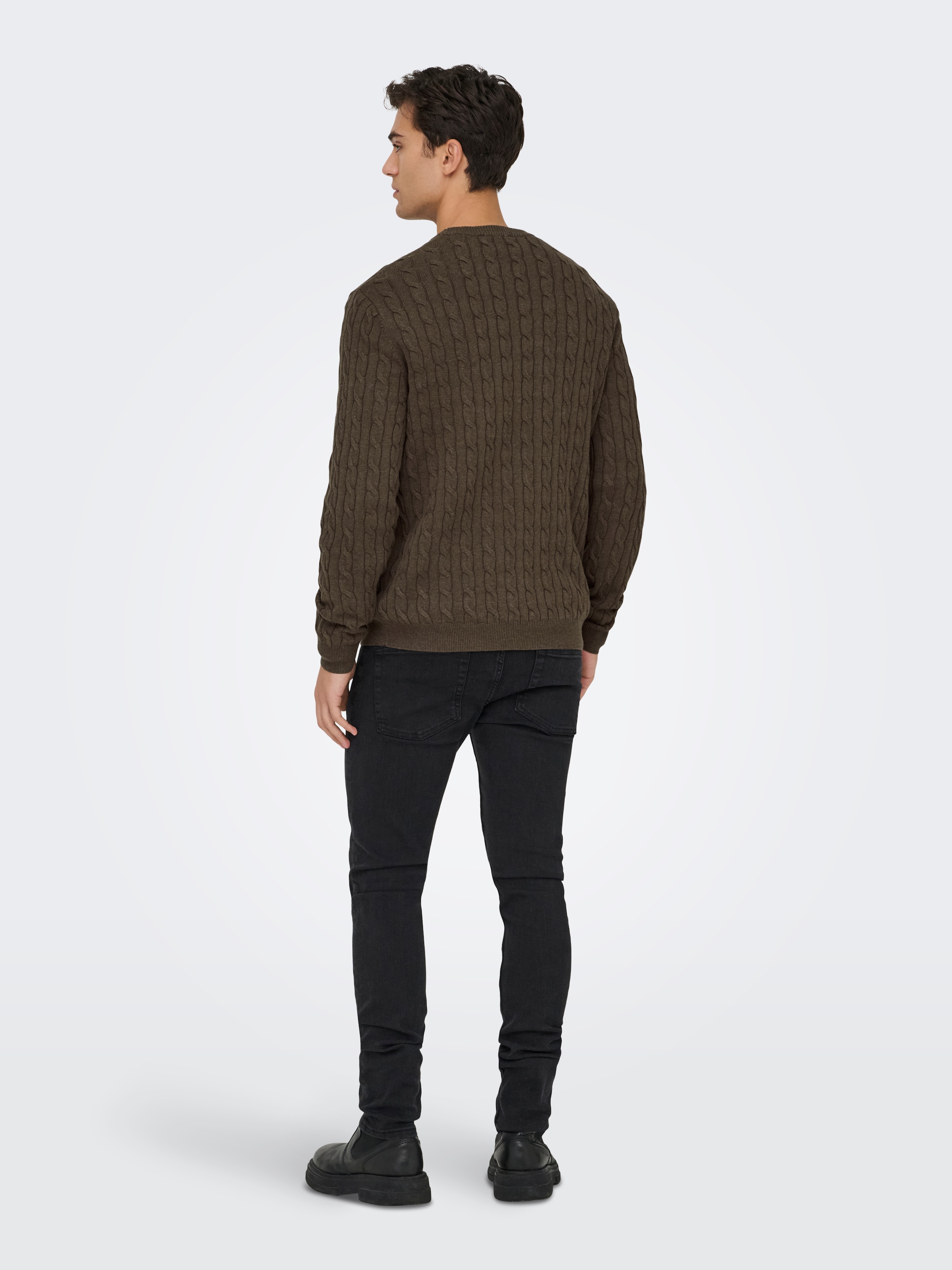 ONLY & SONS Pull en tricot »ONSLOUI REG 12 CABEL CREW KNIT NOOS«