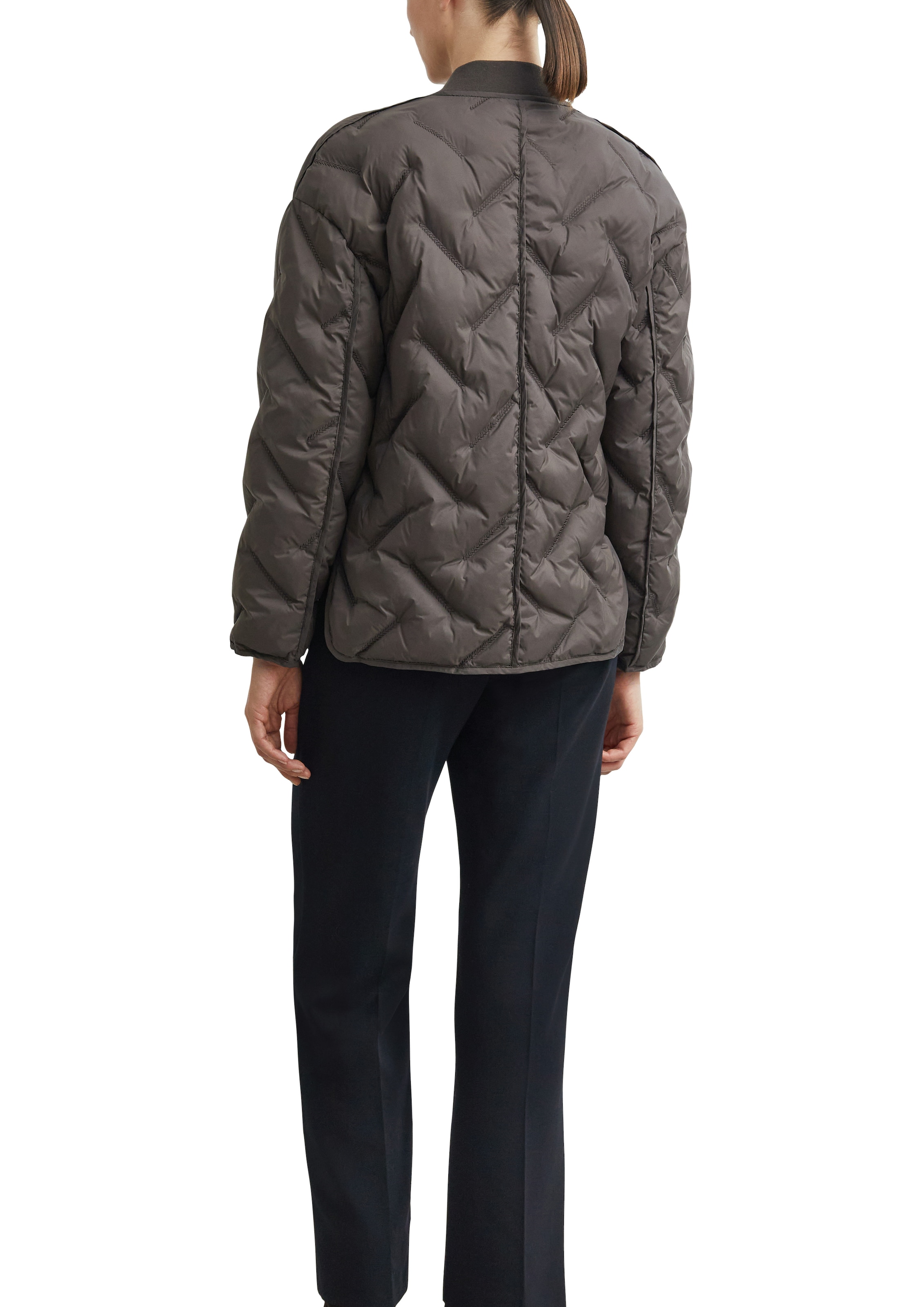 Comma Steppjacke ohne Kapuze im Blouson-Stil und mit Reissverschluss