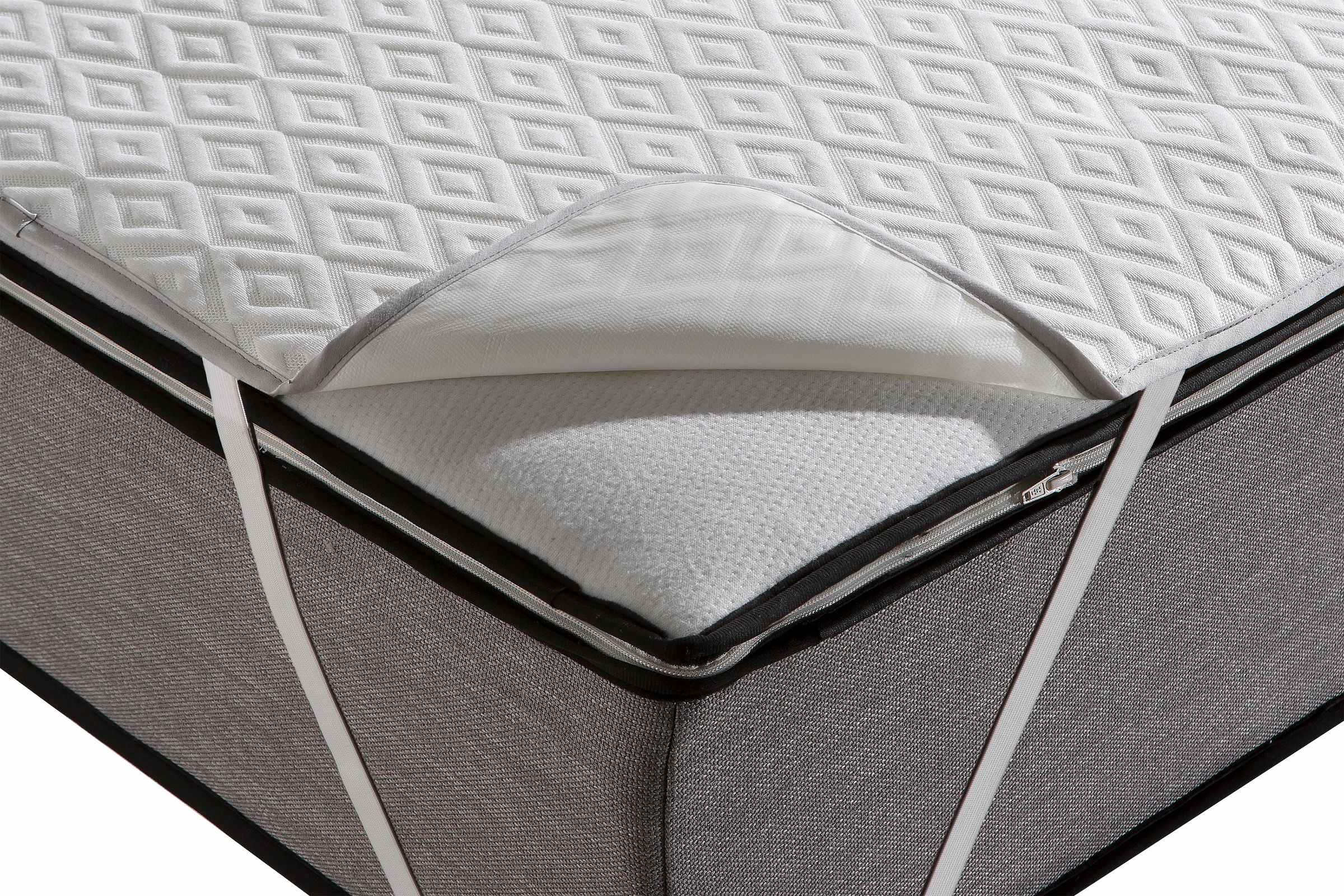 GOODproduct Surmatelas »Rhomber, Auflage 90x200 cm, 140x200 cm und weiteren Grössen,wasserdicht« (Inkontinenz), Allergiker geeignet (Hausstauballergiker), atmungsaktiv