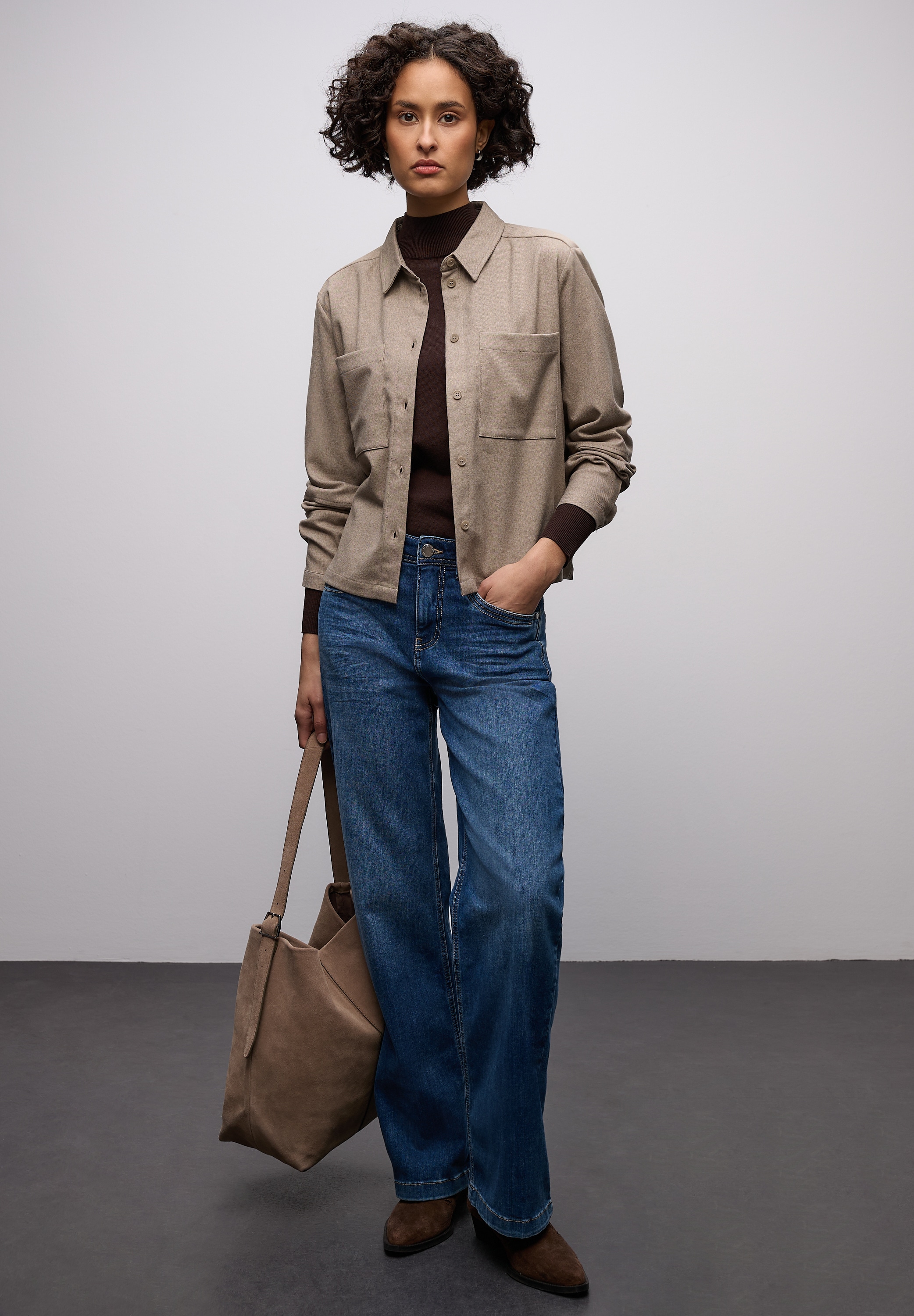 STREET ONE Blouse chemise mit Taschen