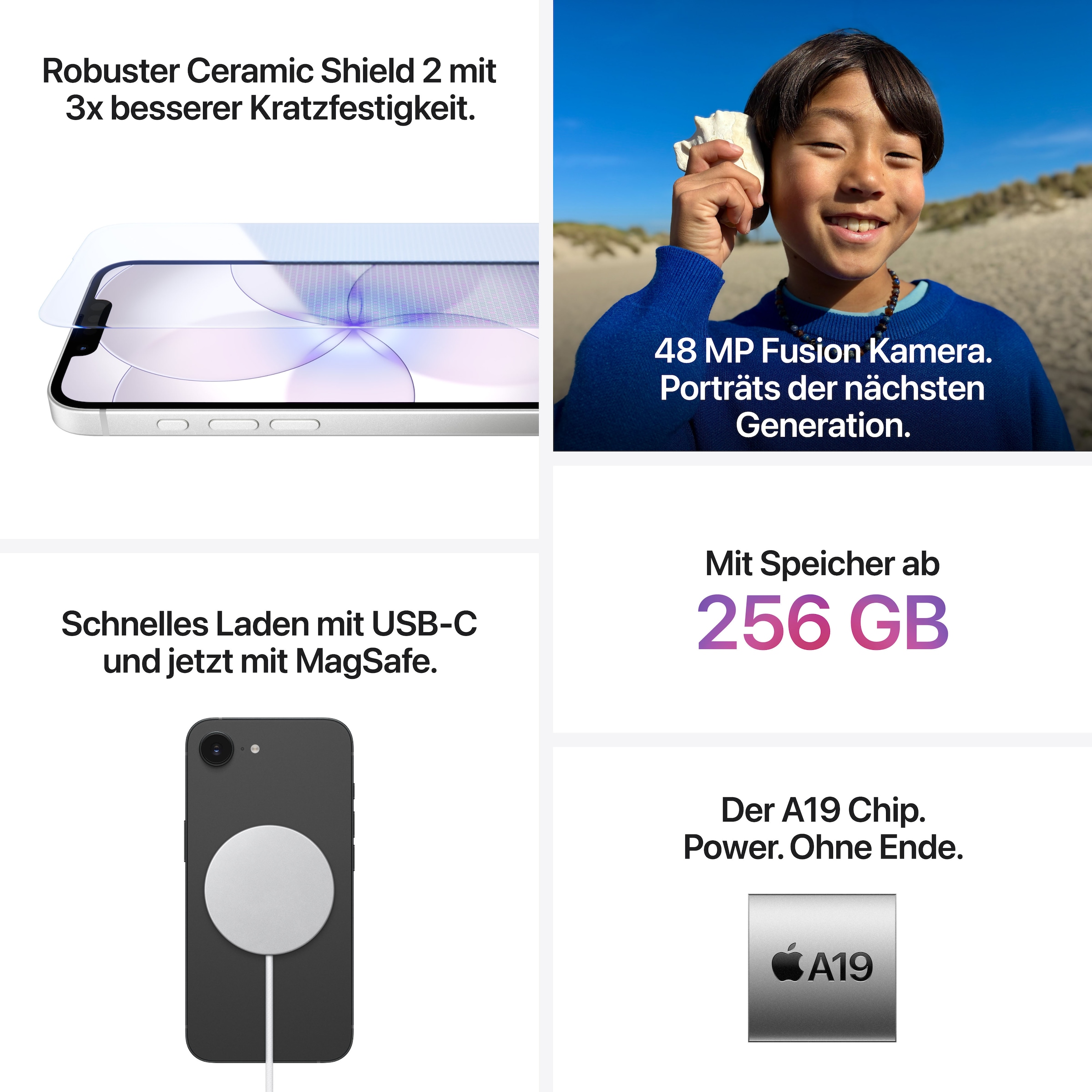Apple Smartphone »iPhone 17e« White