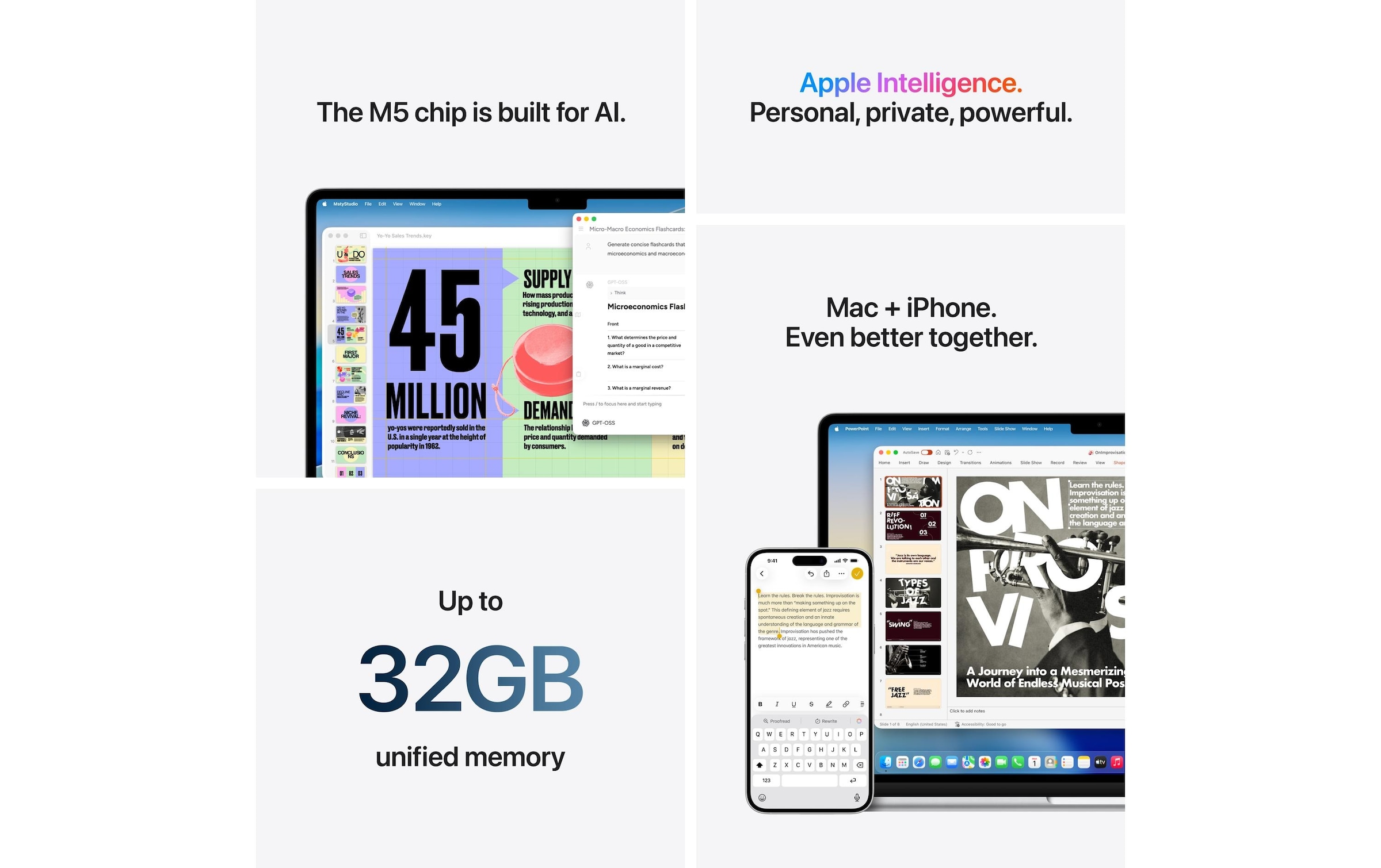 Apple Notebook »MacBook Air 15 2026 M5 10C GPU / 16 GB / 1 TB Sky Blue« / 15,3 ″ Apple M5 Integrierte NPU (Neural Processing Unit)