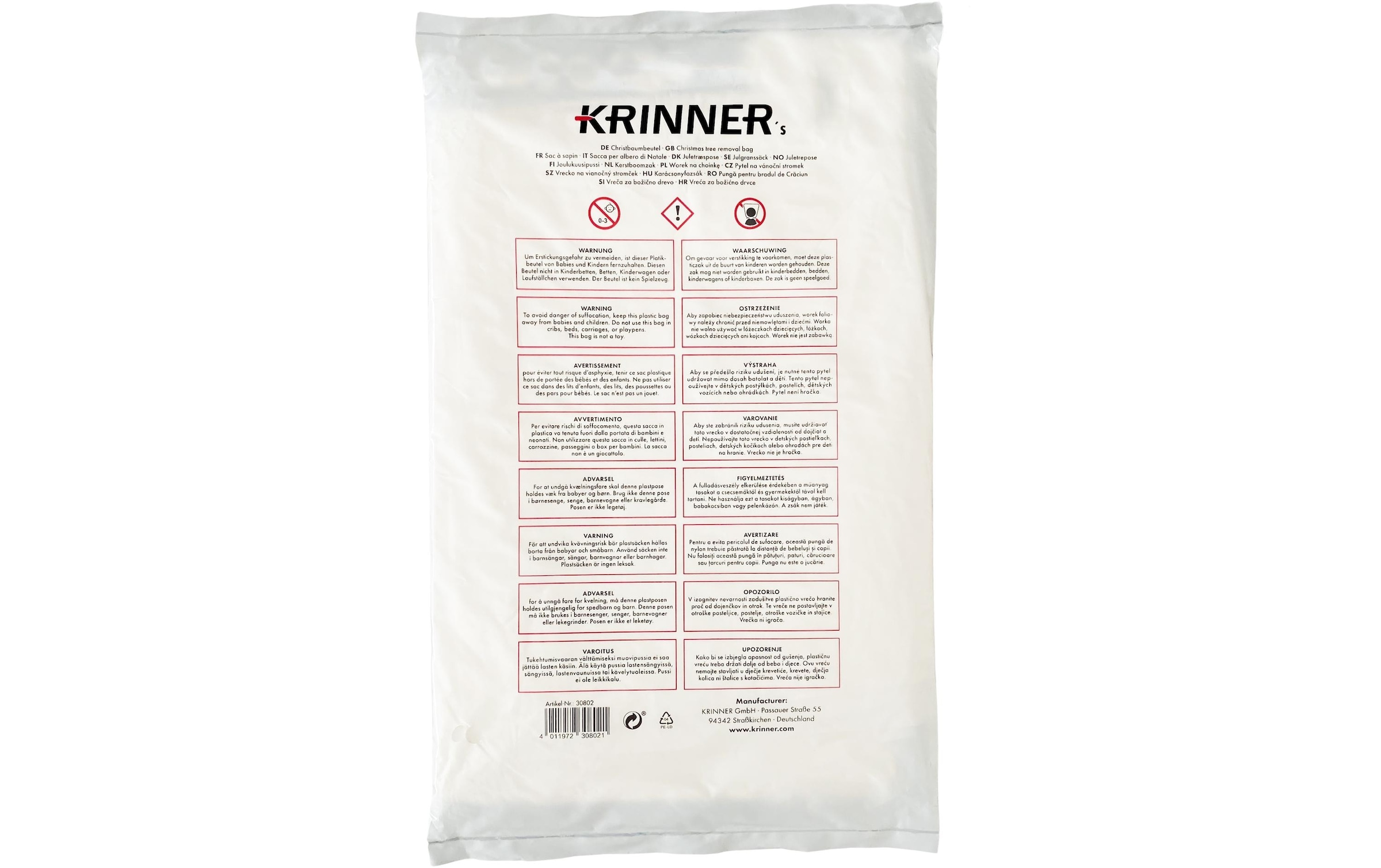 Krinner Aufbewahrungstasche »230 x 180 cm, Weiss«