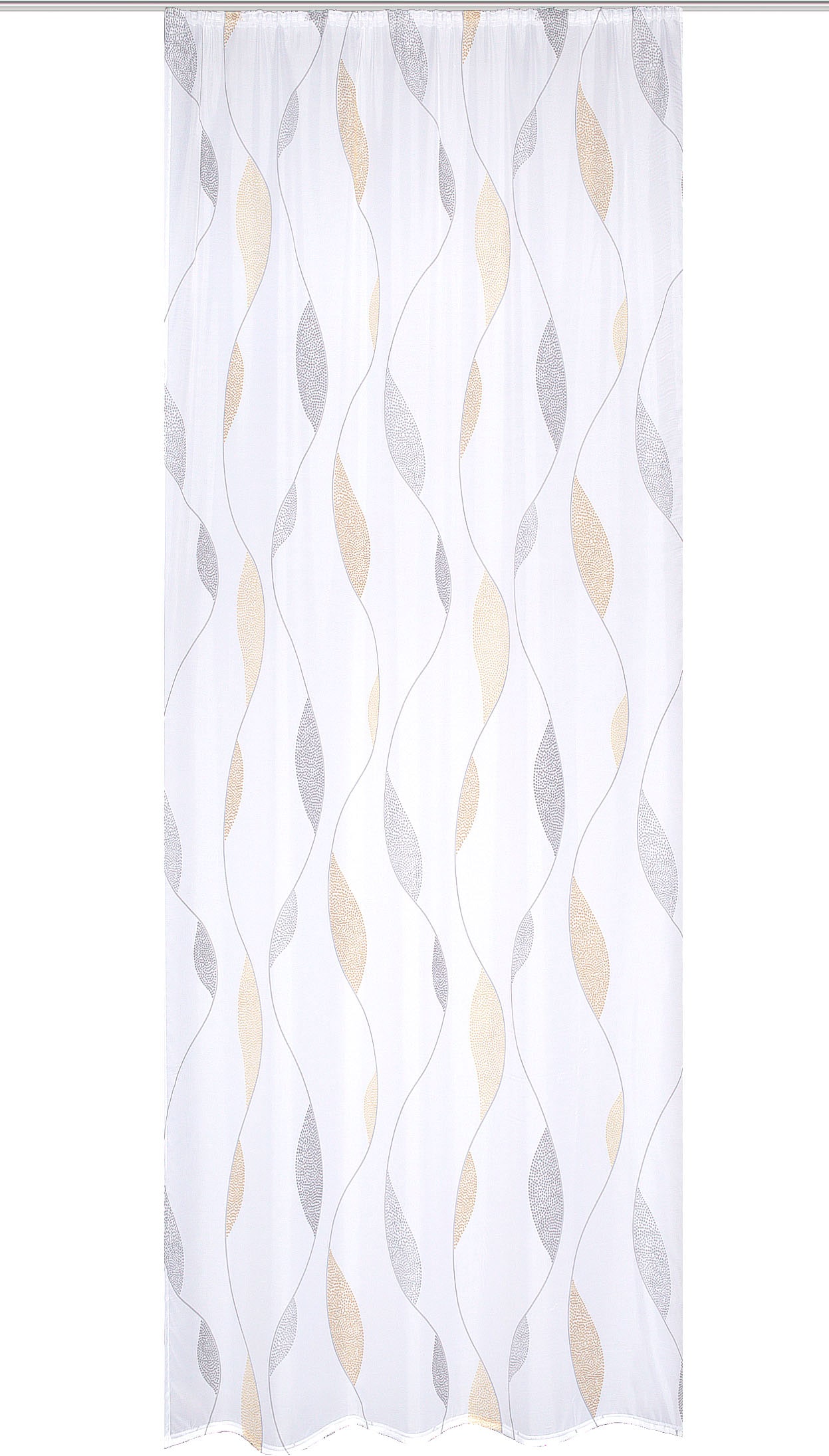 HOME WOHNIDEEN Vorhang »PAOLO« Kräuselband 1 Stk. tlg. Kräuselbandschal bedruckt