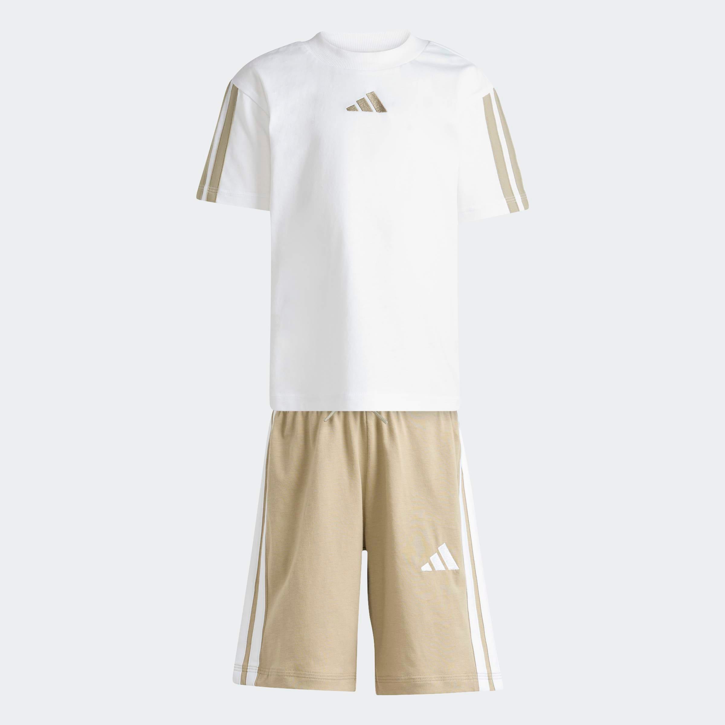 adidas Sportswear Trainingsanzug »LK 3S T-SET 160« 2 tlg. für Kinder, mit 2 Teilen, aus Baumwolle