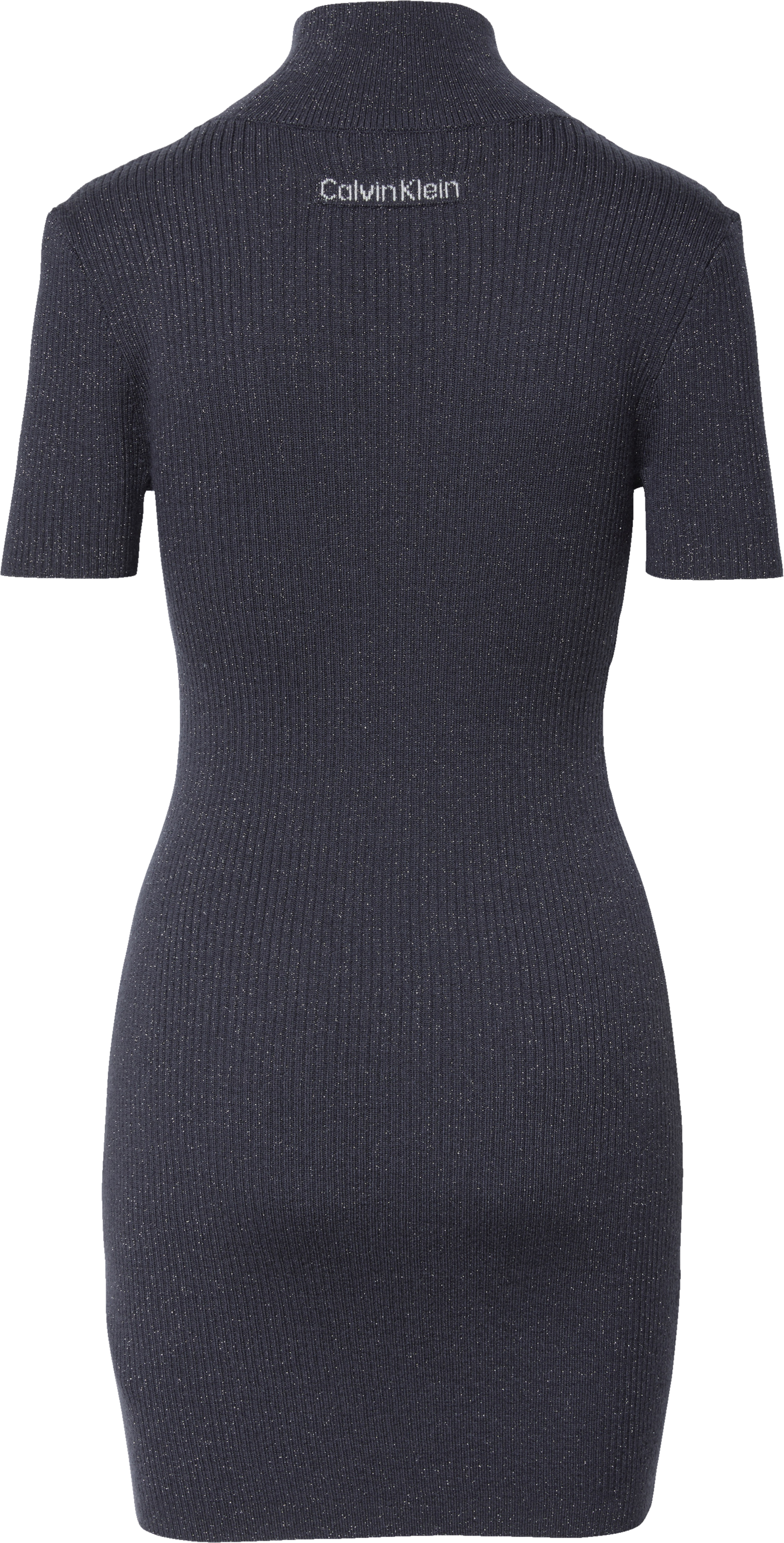 Calvin Klein Jeans Mini-robe Sans poche Figurbetonte Passform mit Stehkragen