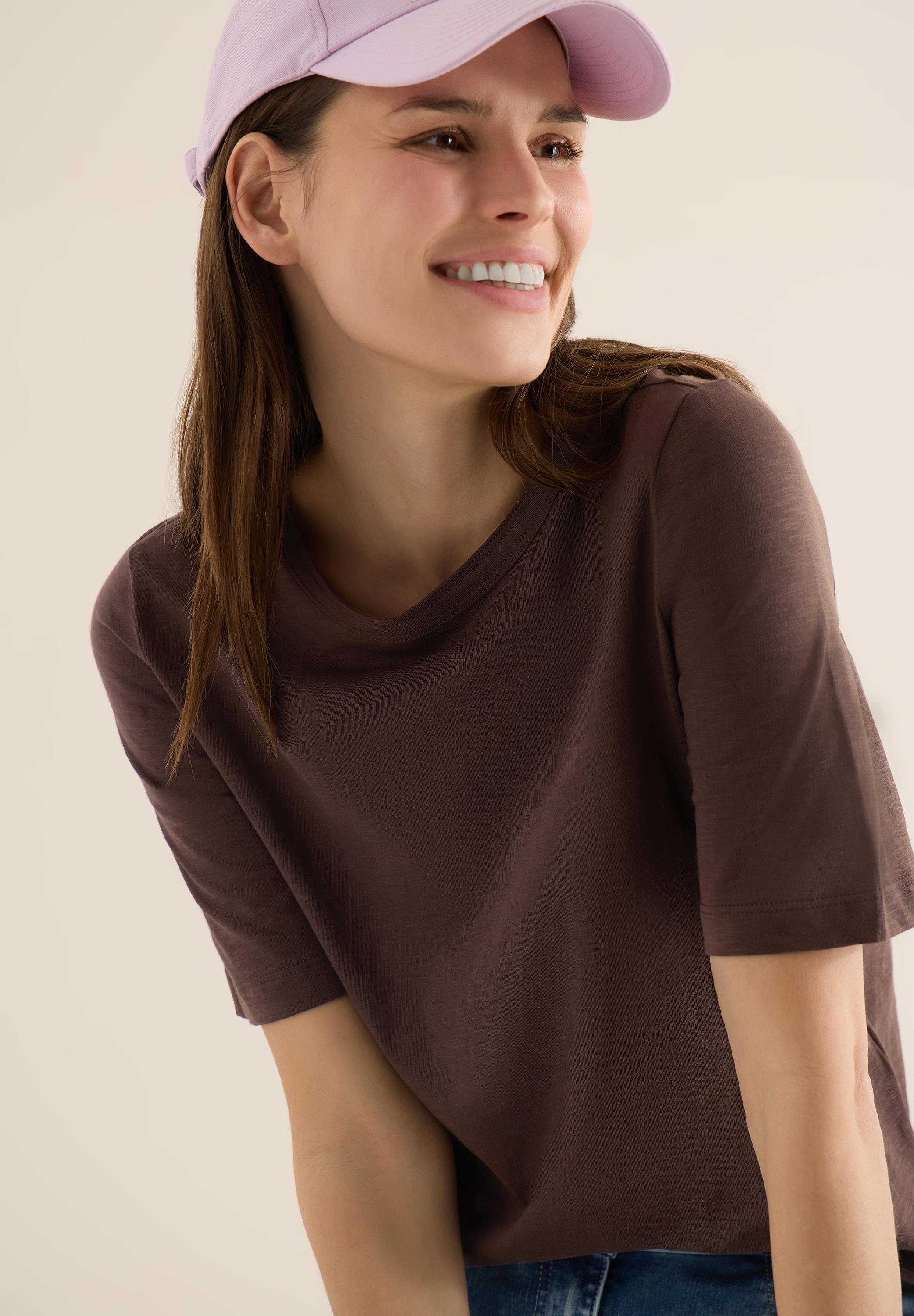 Cecil Kurzarmshirt aus weicher Baumwolle