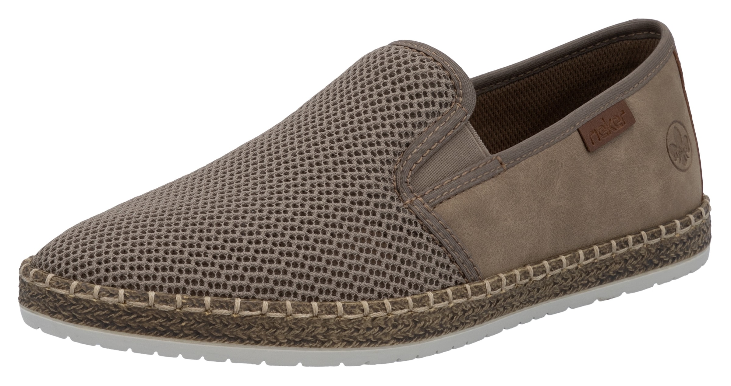 Rieker Espadrille  Slipper, Strandschuh, Sommerschuh mit Stretcheinsätzen