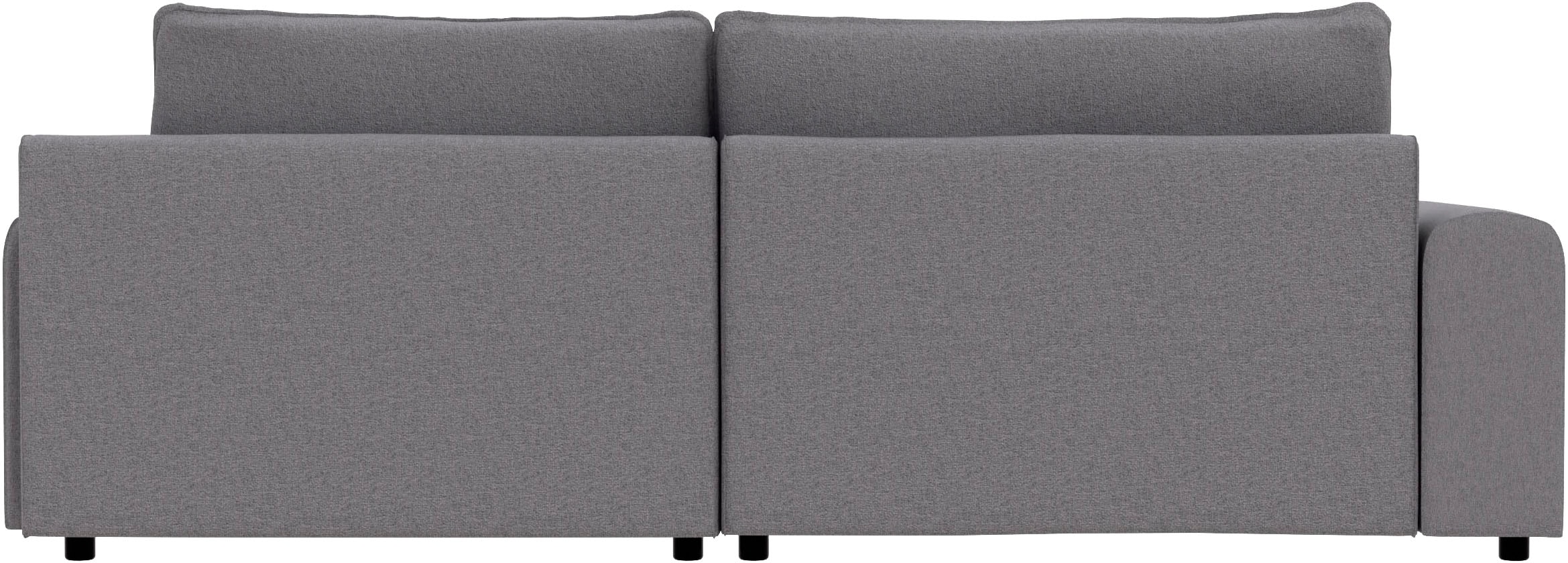TRENDMANUFAKTUR Canapé d'angle »Fordon, Schlafsofa mit Bettkasten, Couch in L-Form, Breite 250 cm« en structure LUMOS, effet 3D, anthracite, méridienne droite