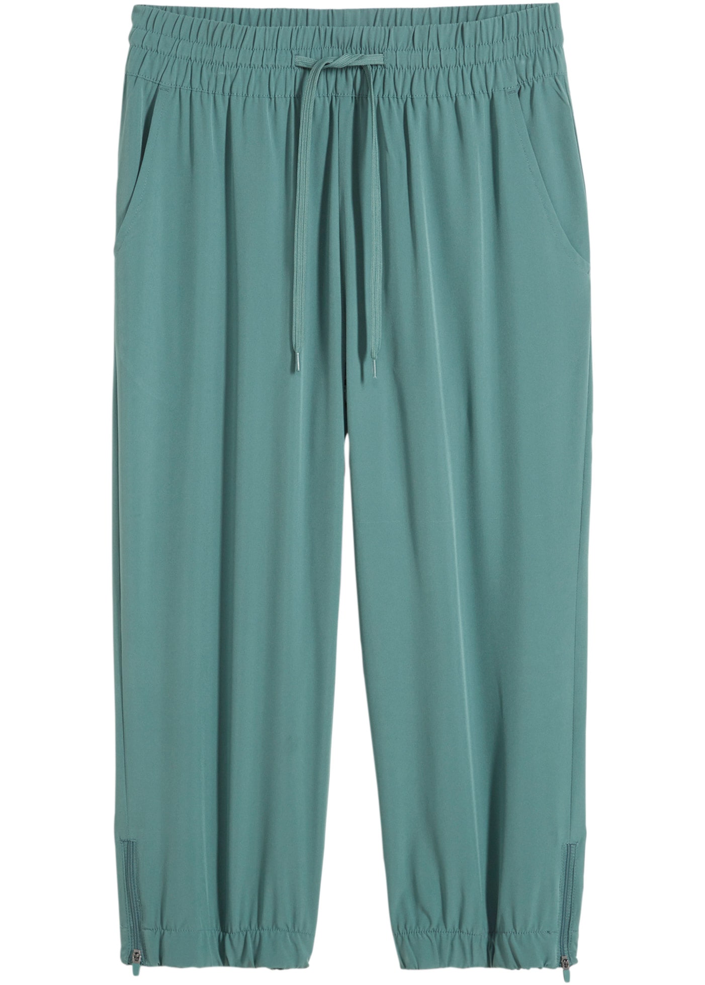 bonprix Pantalon fonctionnel  in 7/8 länge, Seitenschlitze mit Zipper, Reissverschlusstasche hinten