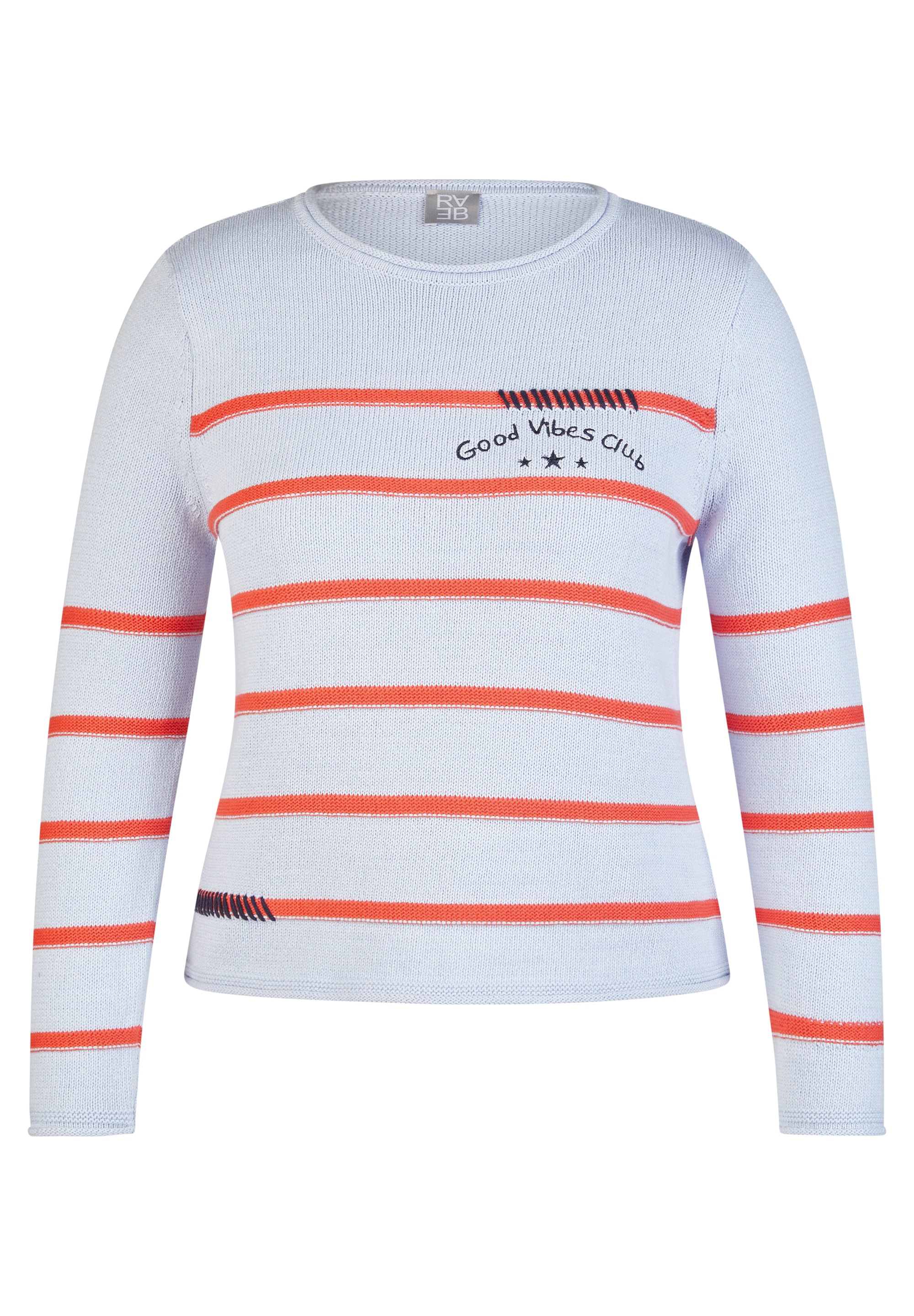 Rabe Pull en tricot mit Streifen Muster