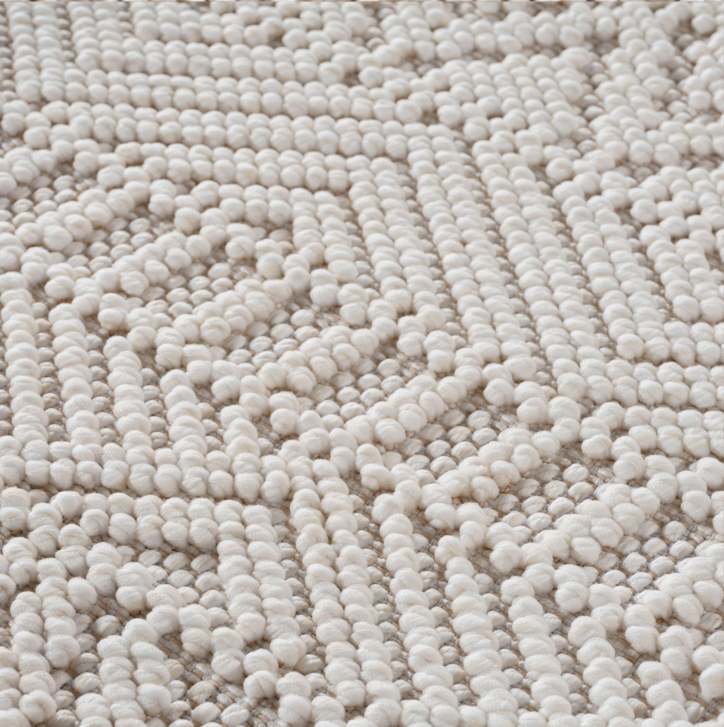Ayyildiz Teppiche Tapis »HELIX 2202  , auch als Läufer und Rund erhältlich« Rond 7 mm Höhe Effet 3D grâce à la technique de tissage cut-loop, aspect laine, bouclé, salon