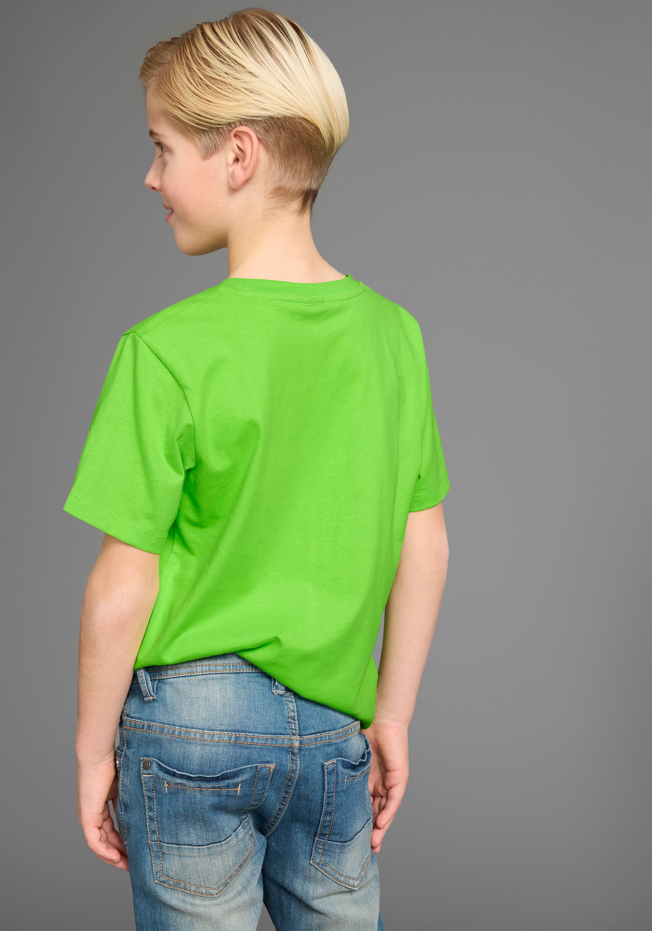 KIDSWORLD T-shirt »Sprücheshirt: CHECK DAS DIGGA« Kurzarm,  Basic-Passform,  bedruckt,  Rundhalsausschnitt