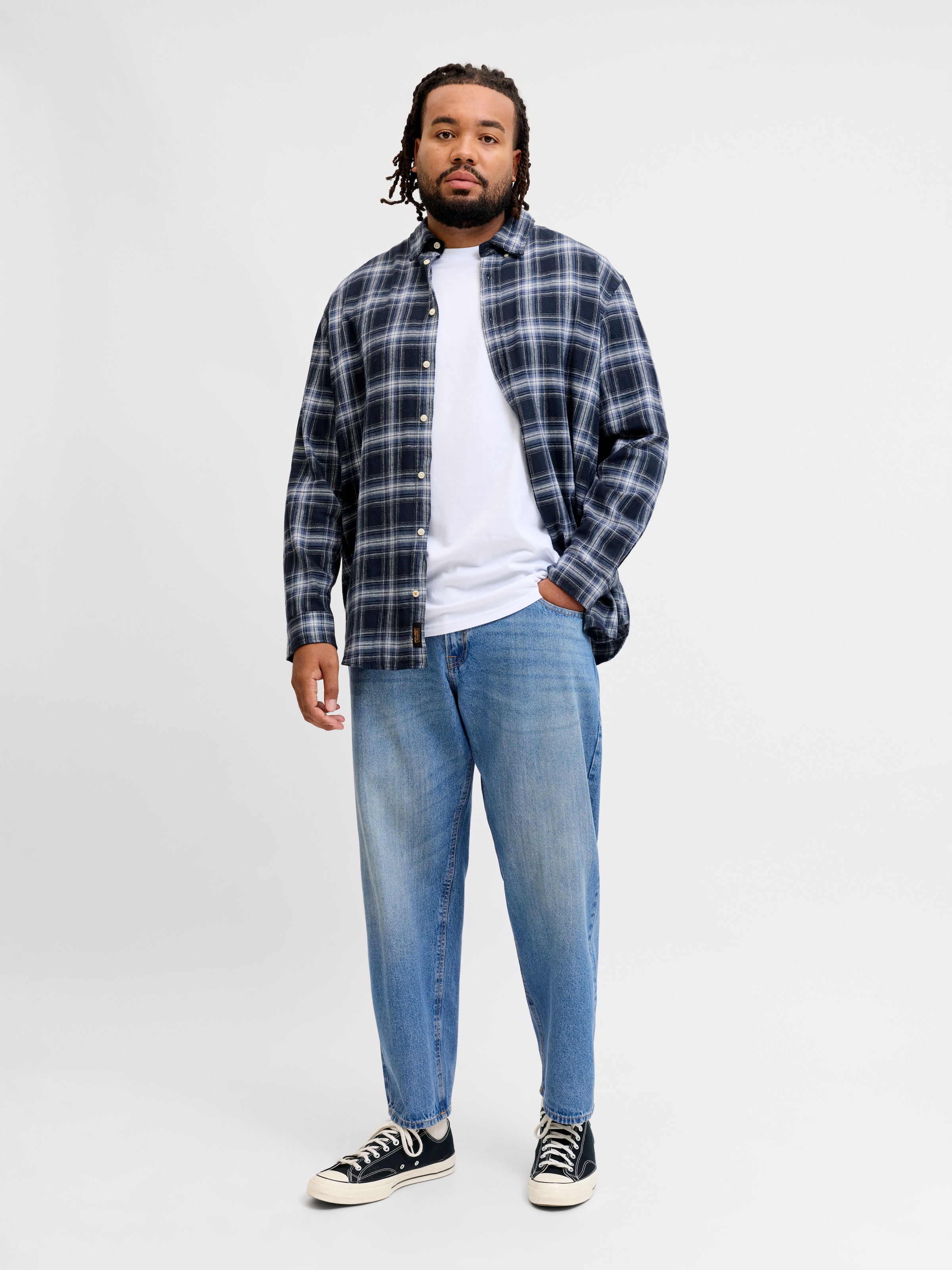 Jack & Jones PlusSize Relax-fit-Jeans »JJICHRIS JJORIGINAL AT 044 SN PLS« Baumwolle, relaxed fit