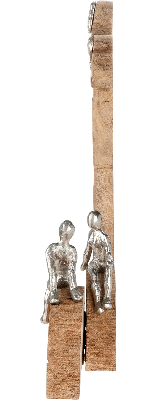 GILDE Skulptur »Skulptur Baum Relaxing naturfarben« Entspannung Ruhe Auszeit Paar Harmonie Wellness