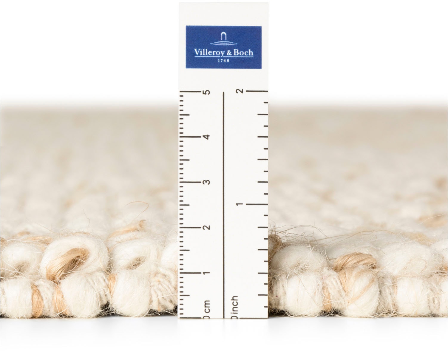 Villeroy & Boch Teppich »Peas« rechteckig 18 mm Höhe Handgewebt, Bouclé, Wolle, Jute, Natur, Läufer, Wohnzimmer, Skandi