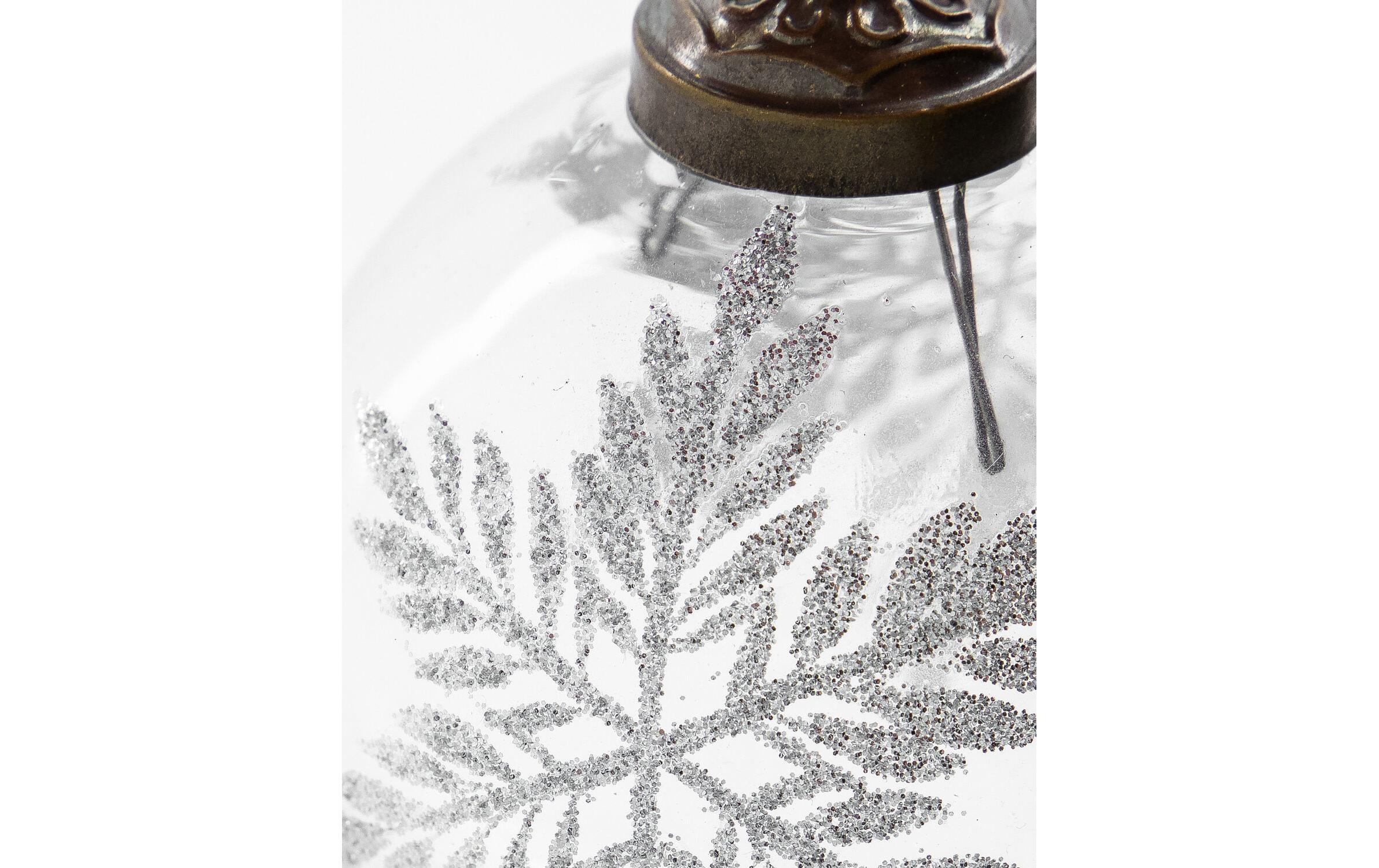 House Doctor Weihnachtsbaumkugel »House Doctor Weihnachtskugel Snowi Ø 7.5 cm, 4 Stück Transparent/Silber«