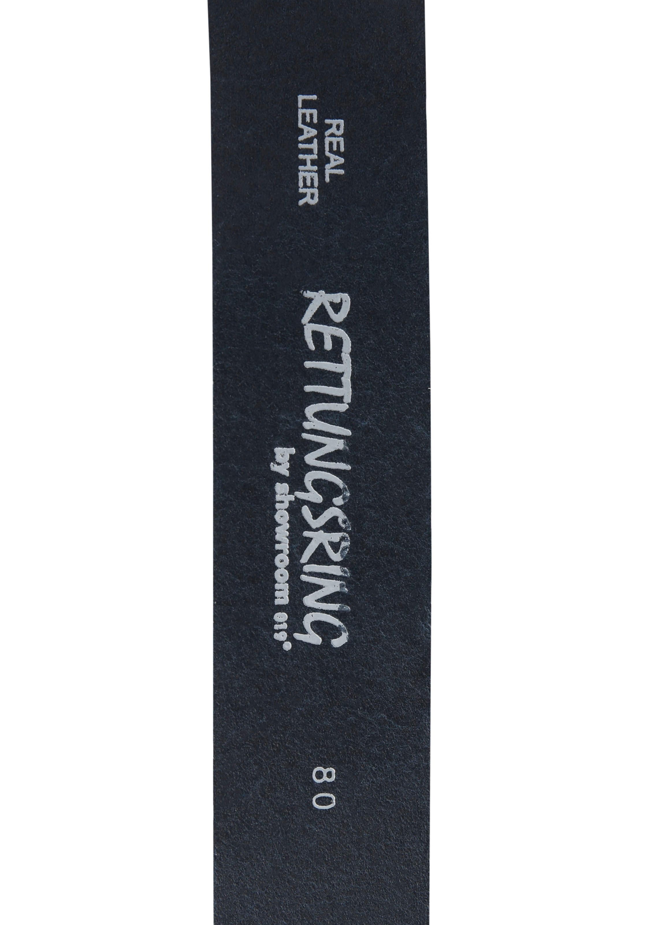 Rettungsring Gürtel Ledergürtel mit austauschbarer Schliesse »Oval Matt Gehämmert«