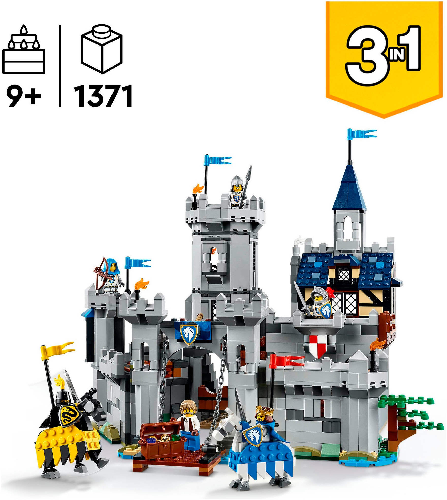 LEGO® Pions de construction »Ritterburg im Mittelalter (31168), LEGO LEGO Creator« Made in Europe
