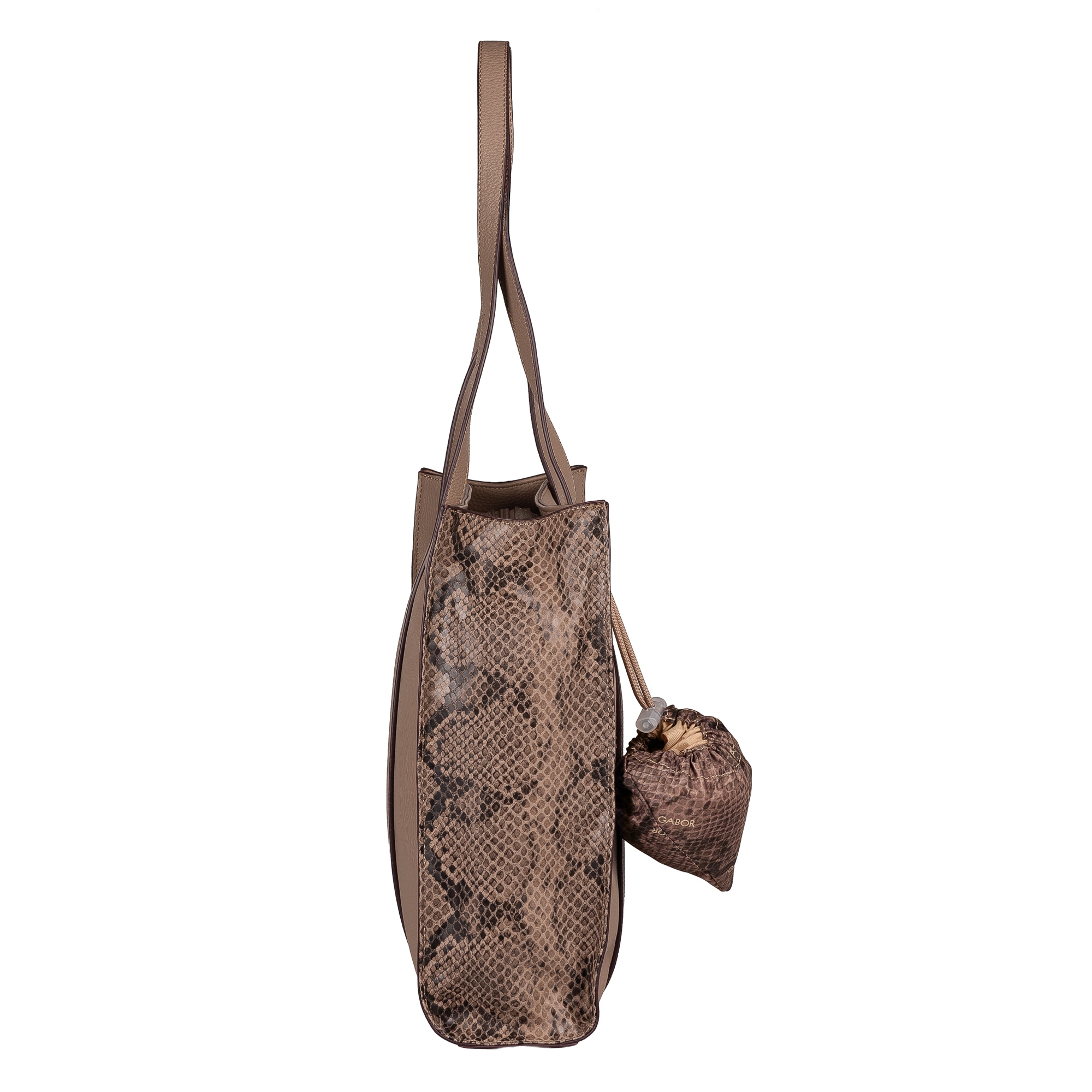 Gabor Shopper »Elfie Luxe« Sac à main pour dames avec motif léopard et pendentif pochette