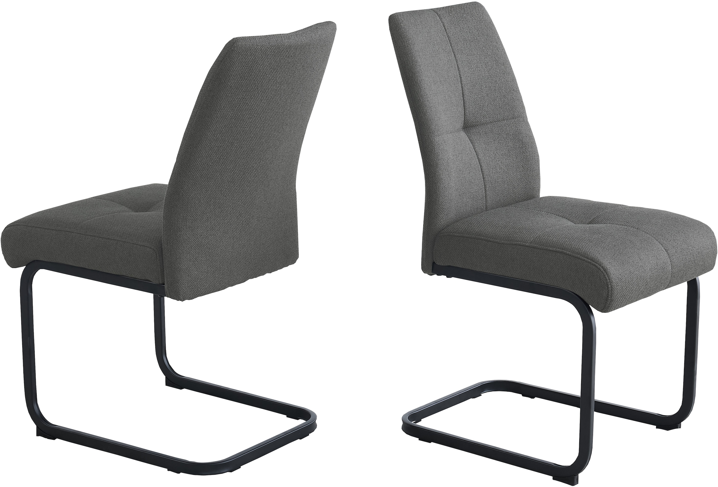GOODproduct Chaise cantilever »Alabama, 2er-Set, Federkern« (Ensemble) 2 cuisgemütlicher Esszimmerstuhl mit Federkern und robustem Webstoff