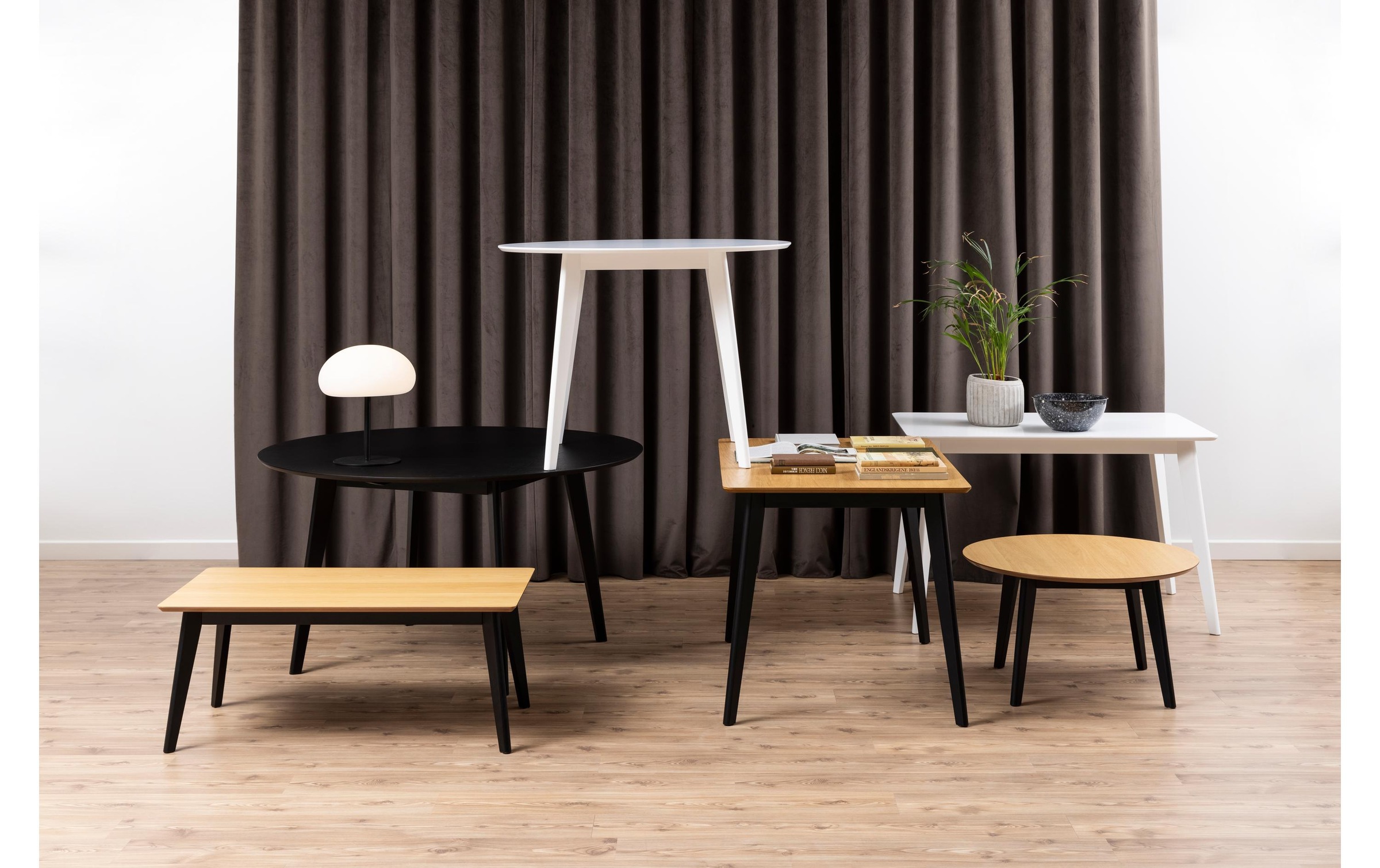 AC Design Table de salle à manger »Roxby 120 x 80 x 76 cm, Nature/Schwarz«