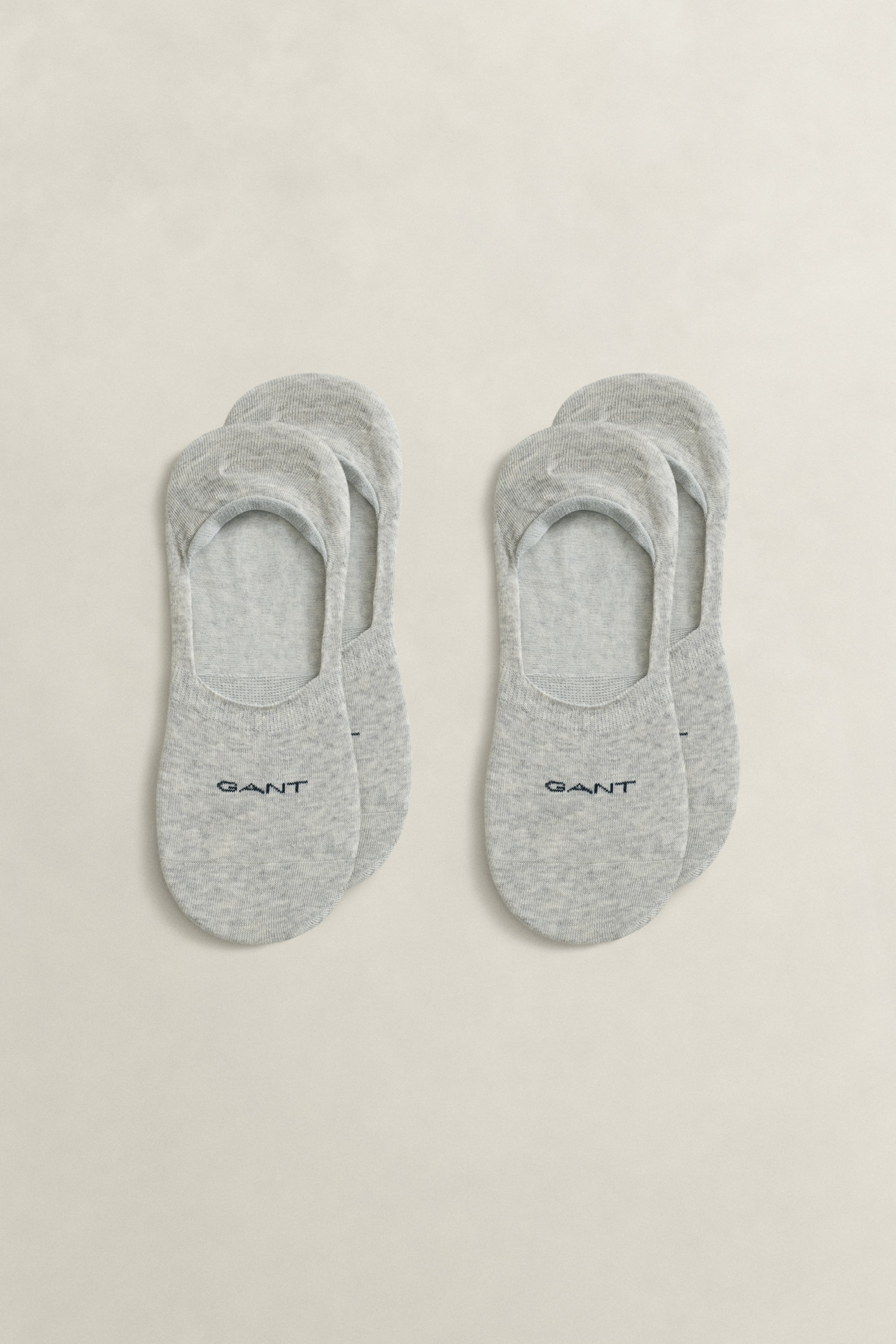 Gant Chaussons »INVISIBLE SOCKS 2-PACK« mit Silikonbesatz am Fersenbereich