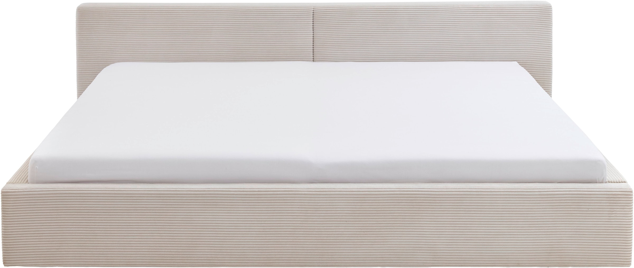meise.möbel Lit rembourré »CUBE in Cord, Familienbett 240x200cm, wahlweise mit Lattenrost« Disponible en plusieurs couleurs