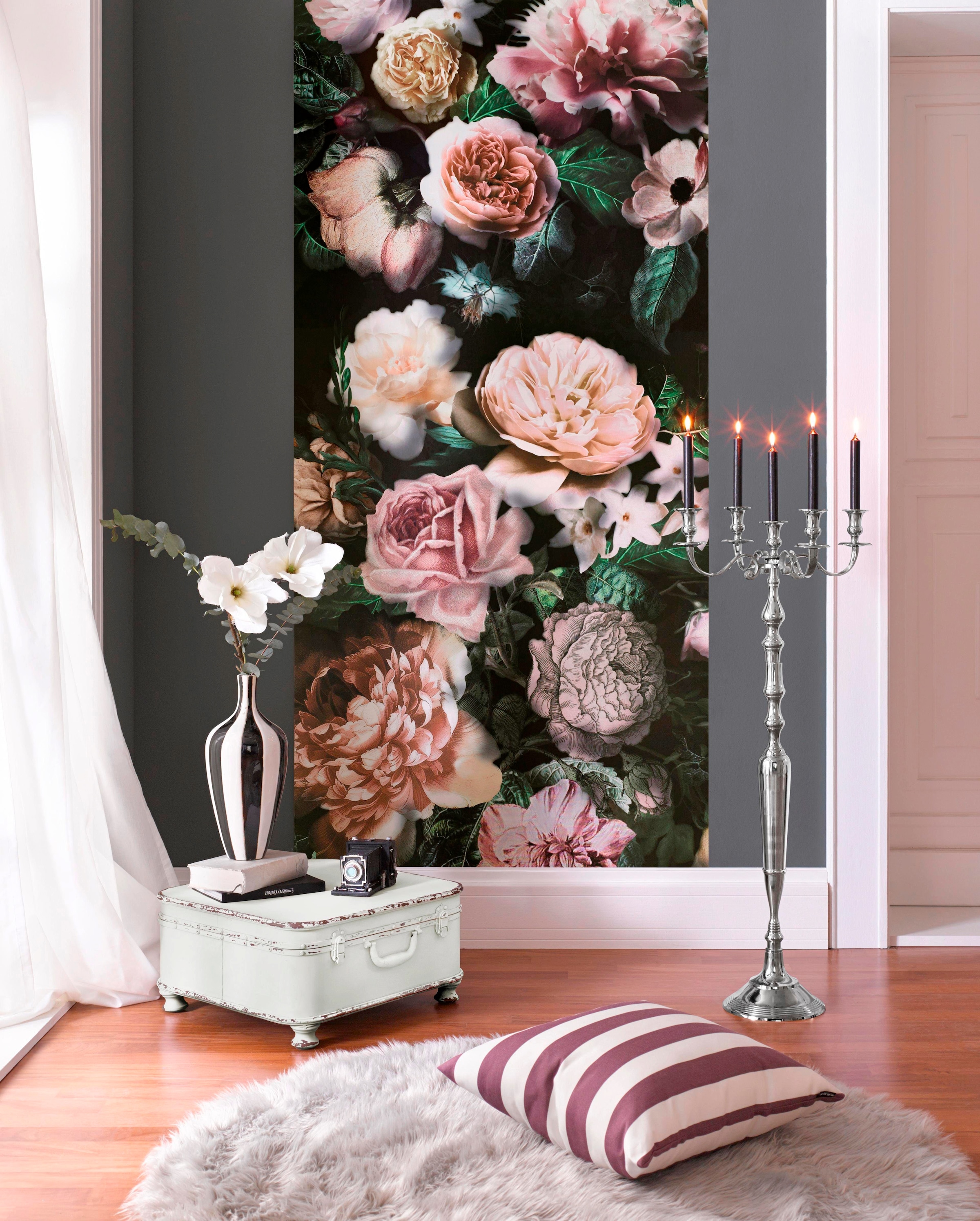 Komar Papier peint intissé »Victoria Black Panel« (Breite x Höhe), Vliestapete, 100 cm Bahnbreite