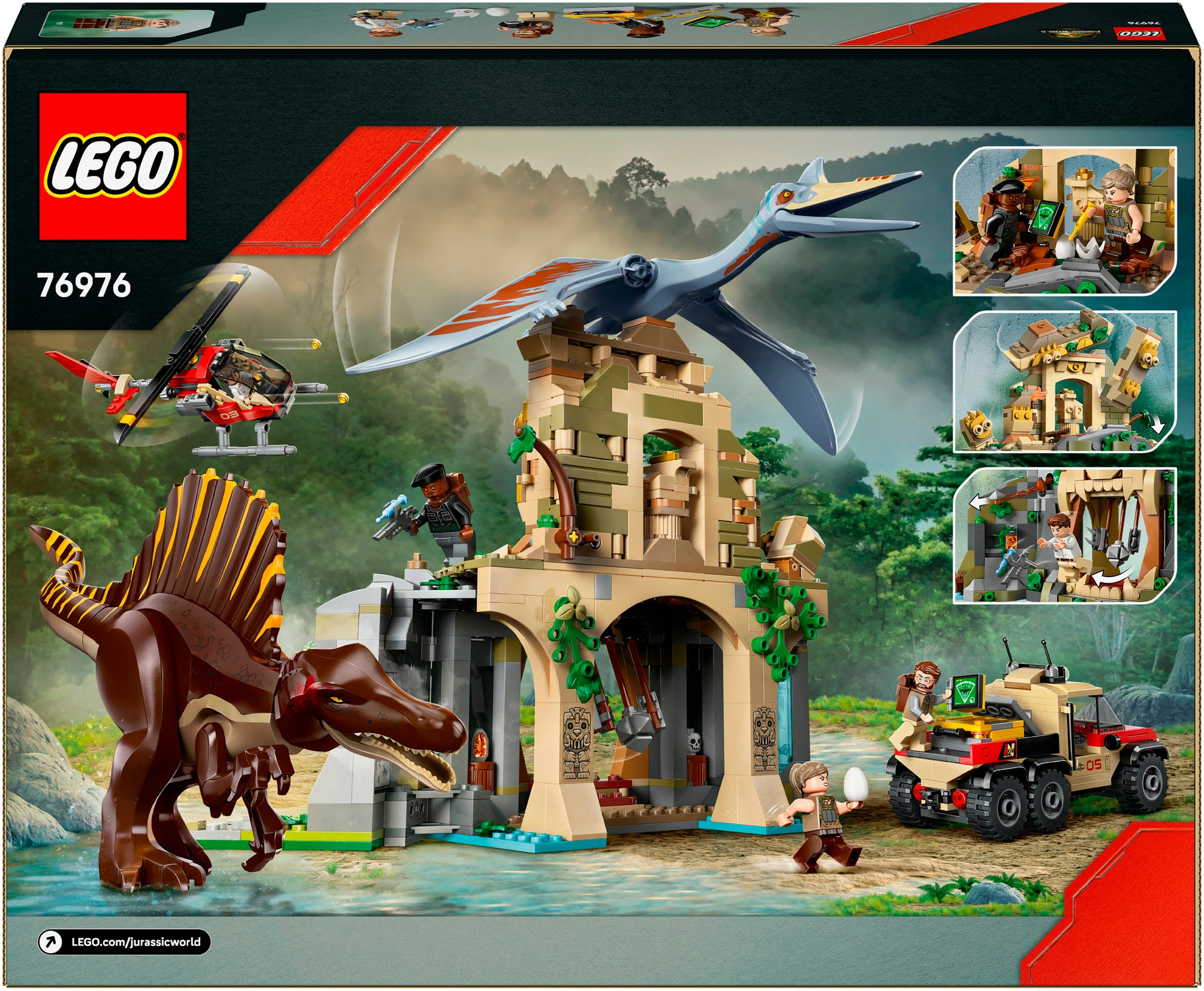 LEGO® Konstruktionsspielsteine »Spinosaurier & Quetzalcoatlus: Hubschrauber-Einsatz (76976)« LEGO Jurassic World; Made in Europe