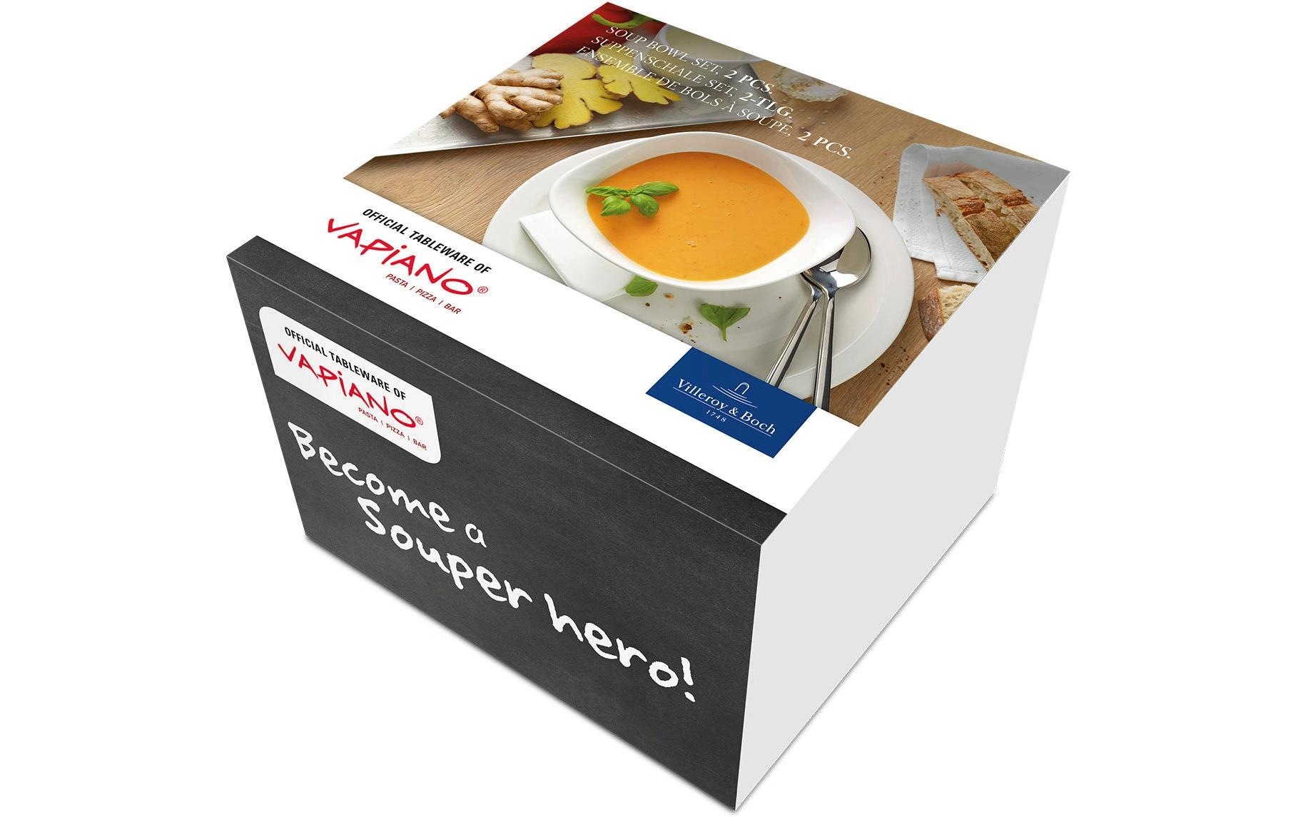 Villeroy & Boch Schale »Vapiano 2 Stück« 2 aus Porzellan Spülmaschinenfest