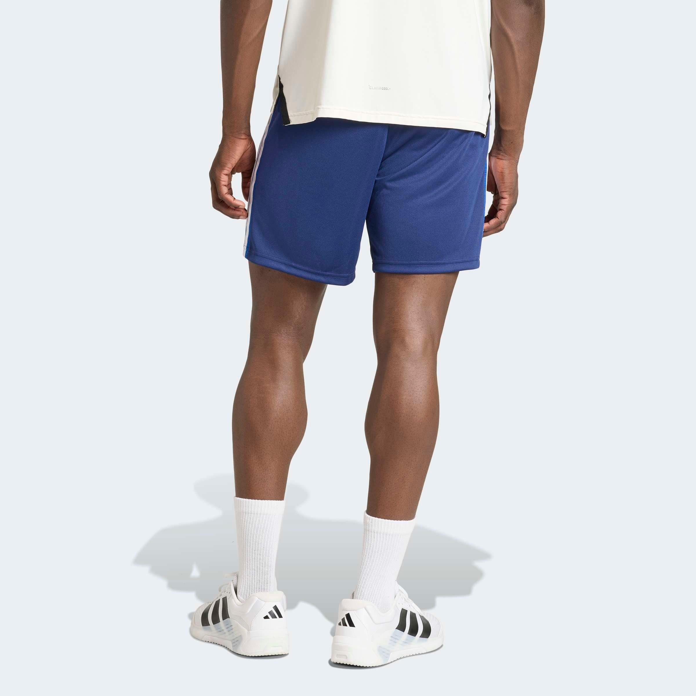 adidas Performance Short »WORKOUT ESSENTIALS ALL-SET 3-STRIPES KNIT«  pour activités sportives, coupe normale et ample, en polyester
