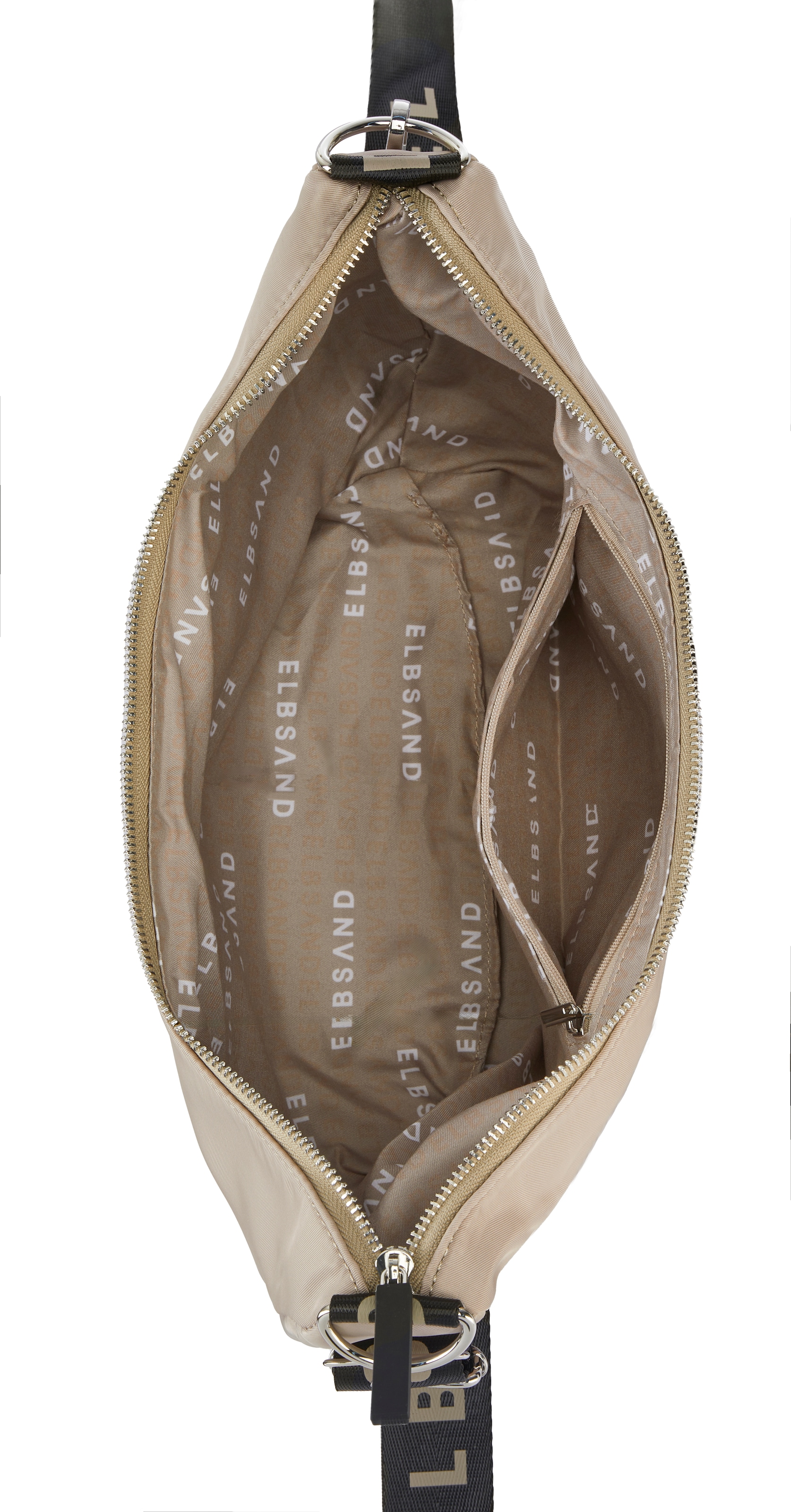 Elbsand Sac à bandoulière »Hobo-Tasche, Schultertasche, Minibag, Henkeltasche, Crossbody Bag« Sac à main femme à bandoulière en matière douce VEGAN