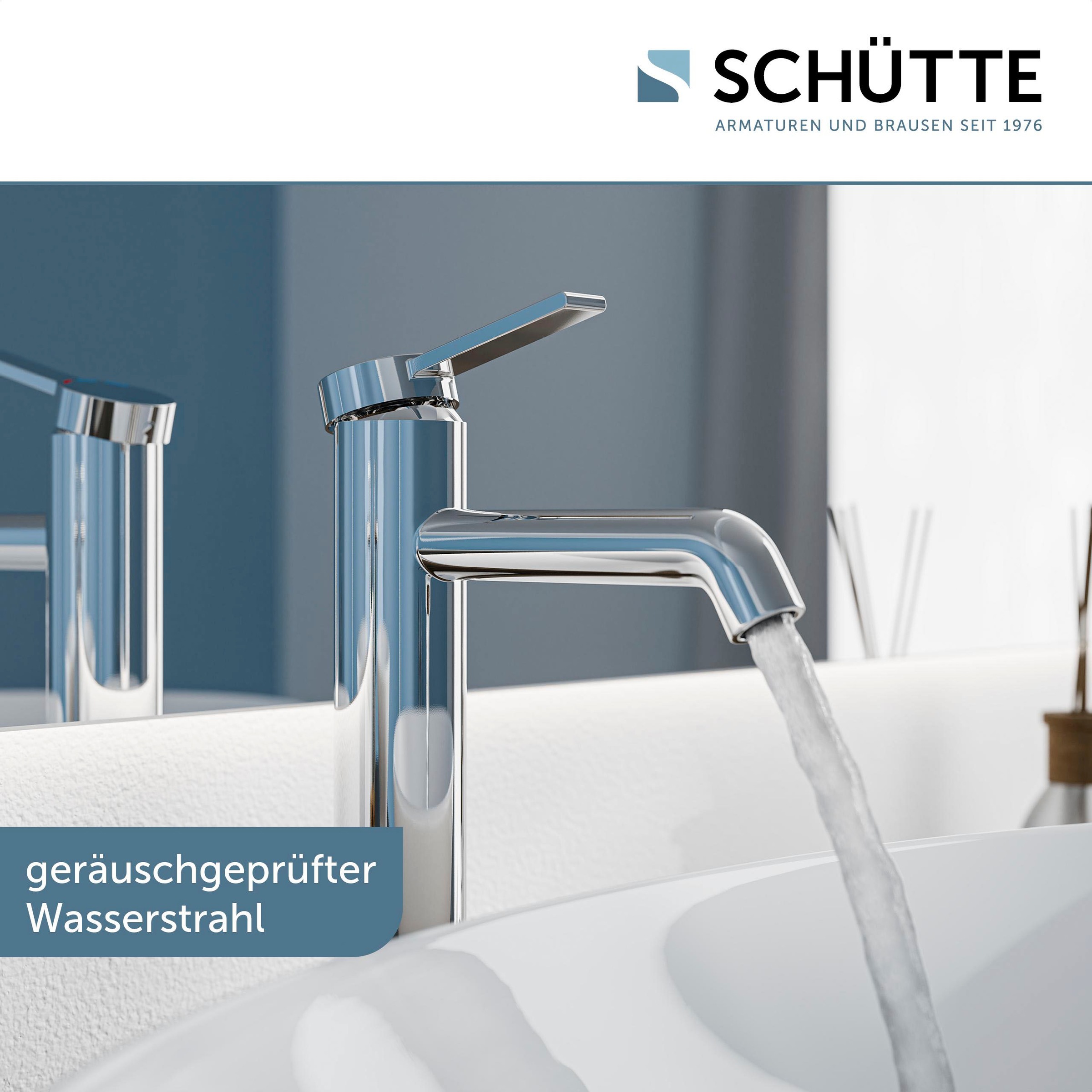 Schütte Waschtischarmatur »LOS ANGELES« Wasserhahn Bad, energiesparend, Aufsatzwaschbecken