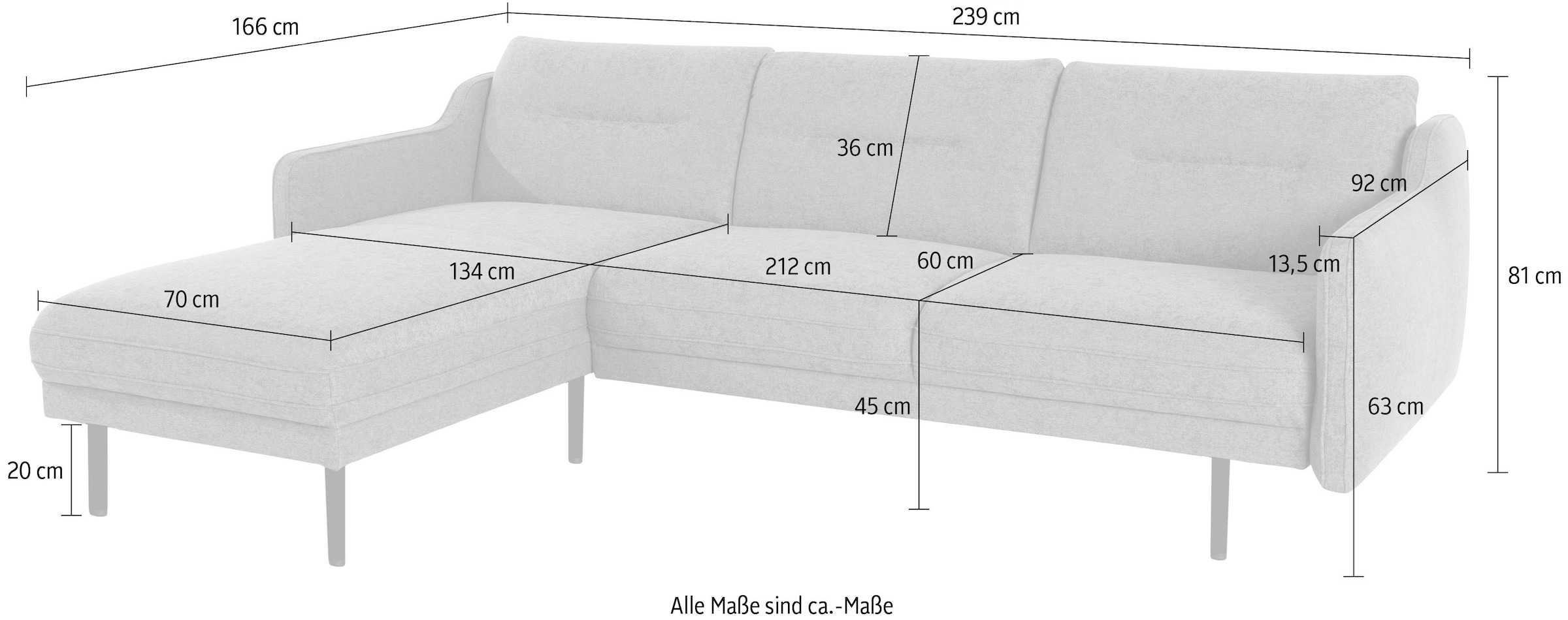 GOODproduct Ecksofa »Nordfyn L-Form« edles Design in 3 Bezugsqualitäten,  Design by Morten Georgsen