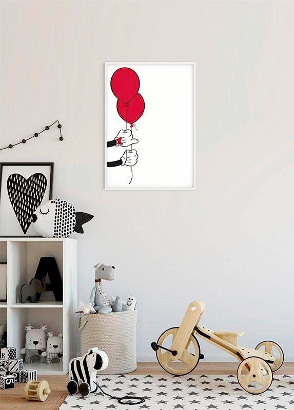 Komar Image »Mickey Mouse Balloon« 1 cuis tlg. Wandbild zur Dekoration im Kinderzimmer - ohne Rahmen