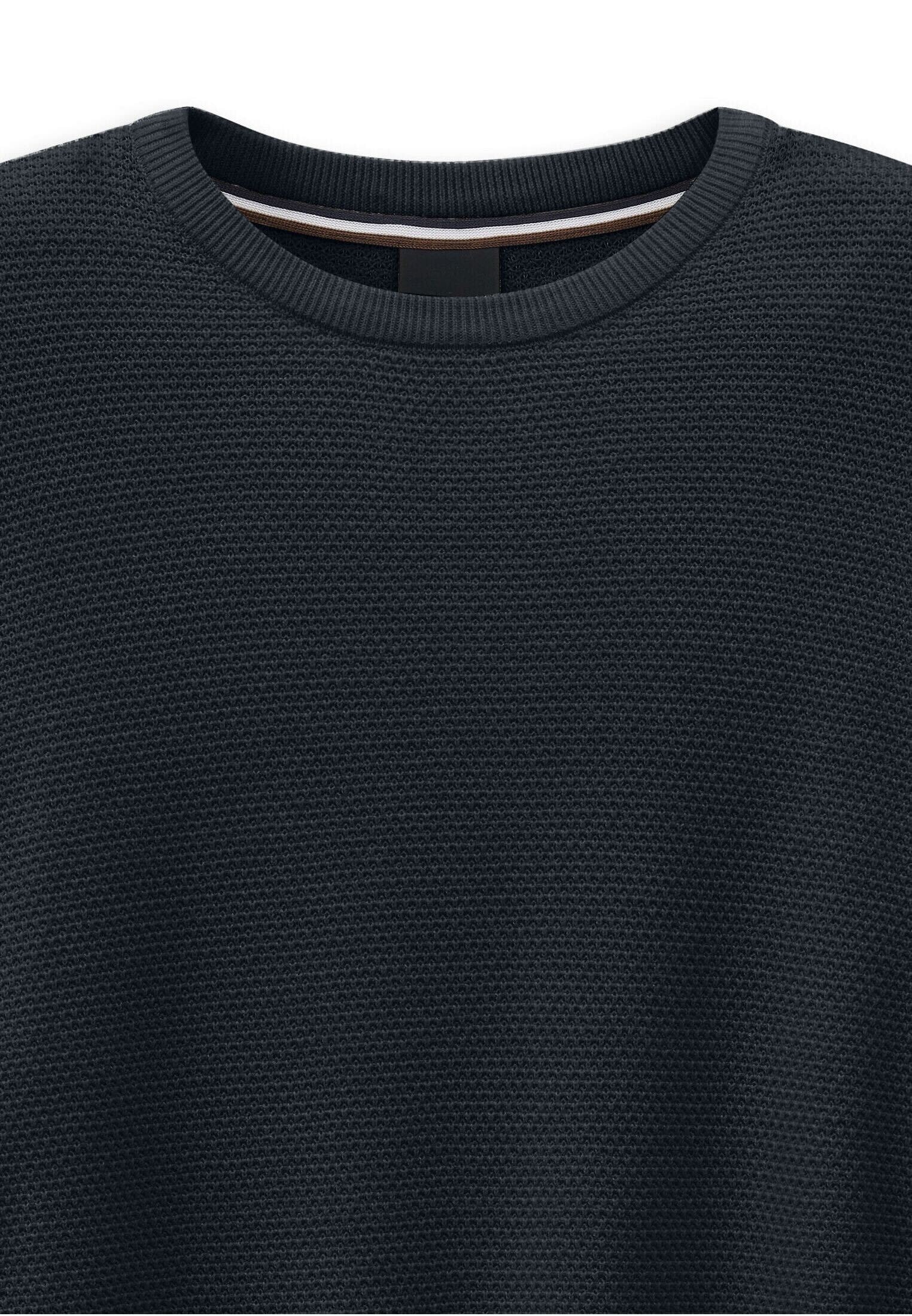 bugatti Pull à col rond »Regular Fit« mit einer Struktur