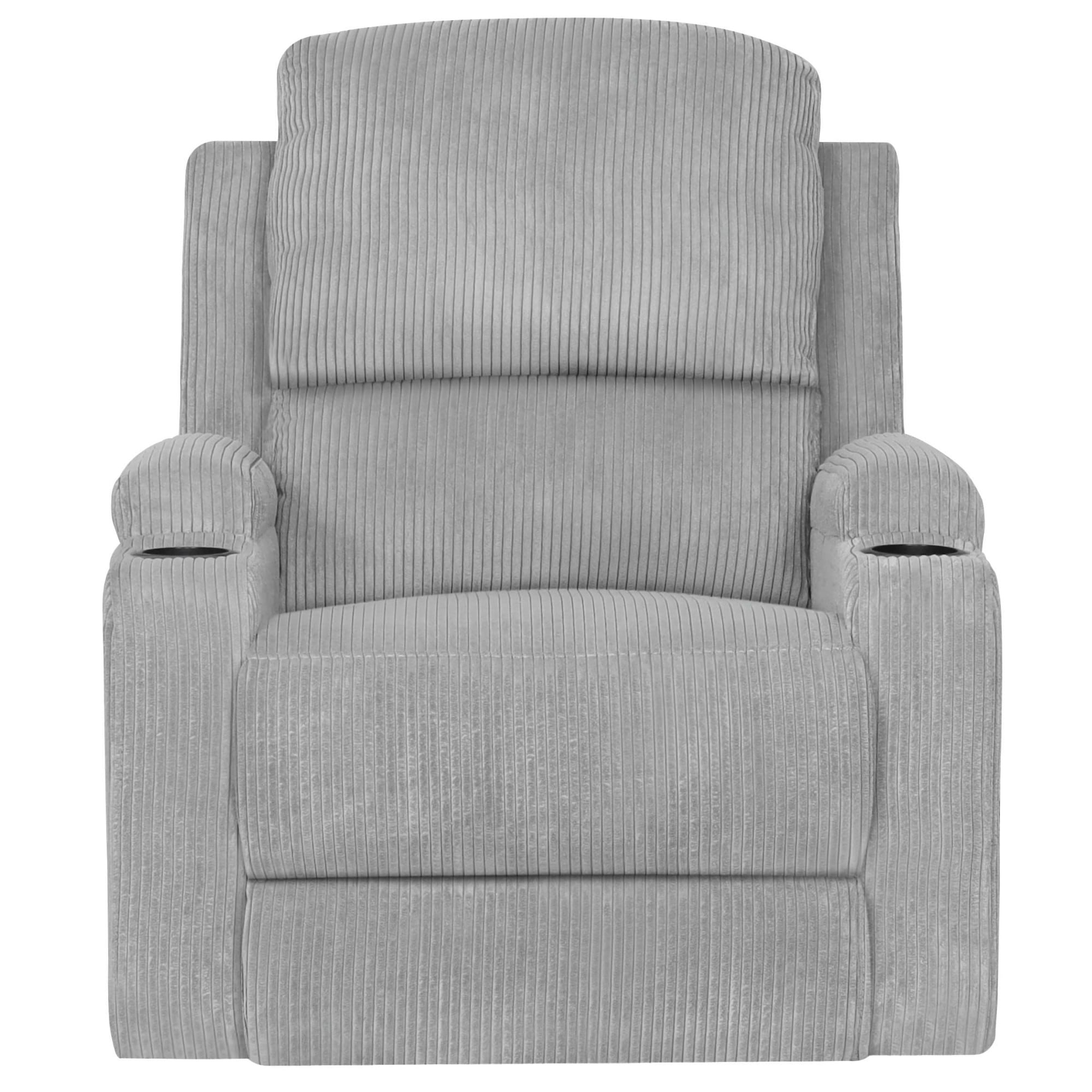 GOODproduct »NAPORI Cord, Kinosessel, Multimedia-Sessel« TV-Sessel mit manueller u elektrischer Relaxfunktion u. Getränkehalter