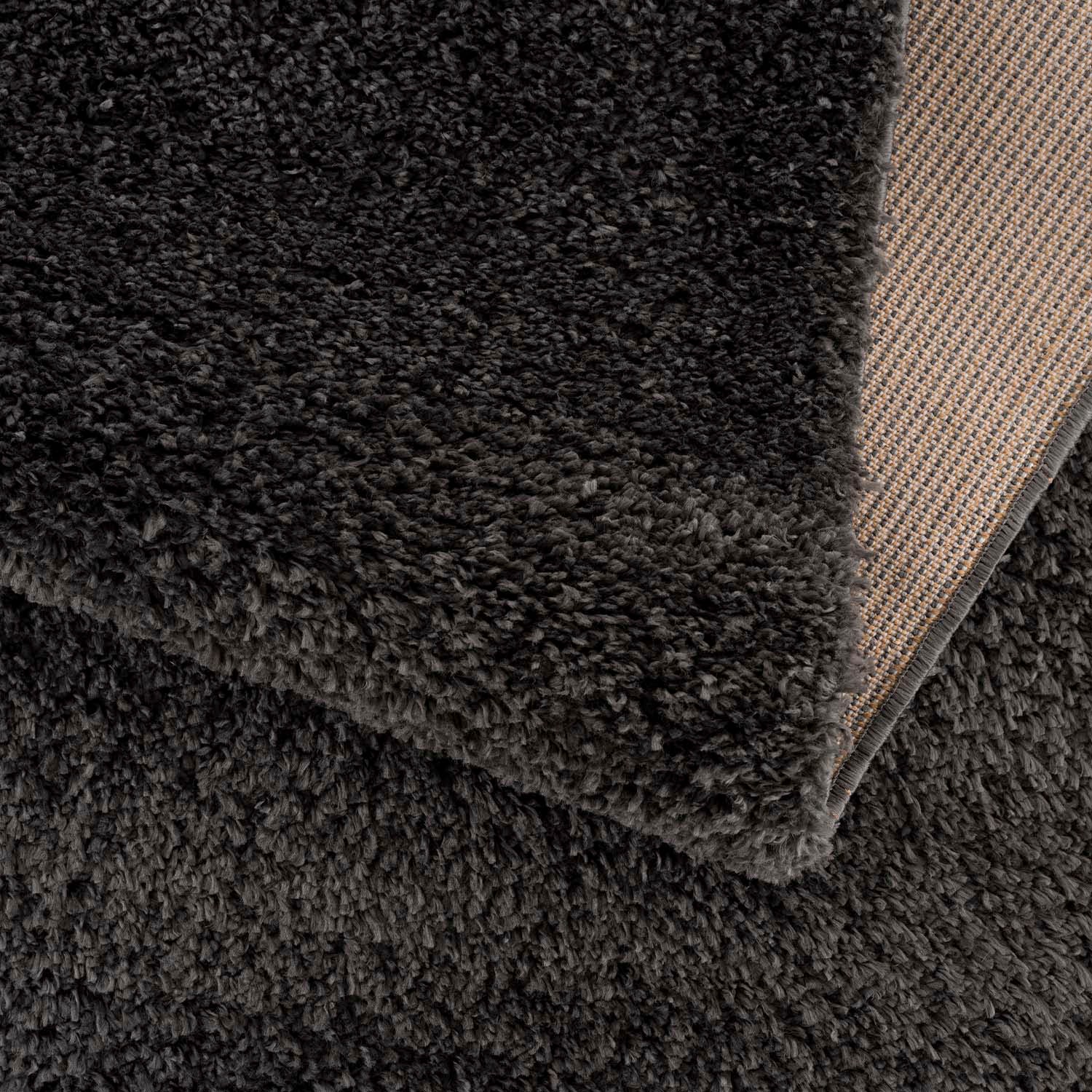 Carpet City Hochflor-Teppich »Pulpy 100« rund 30 mm Höhe besonders weich, mit Fransen, Uni Farben