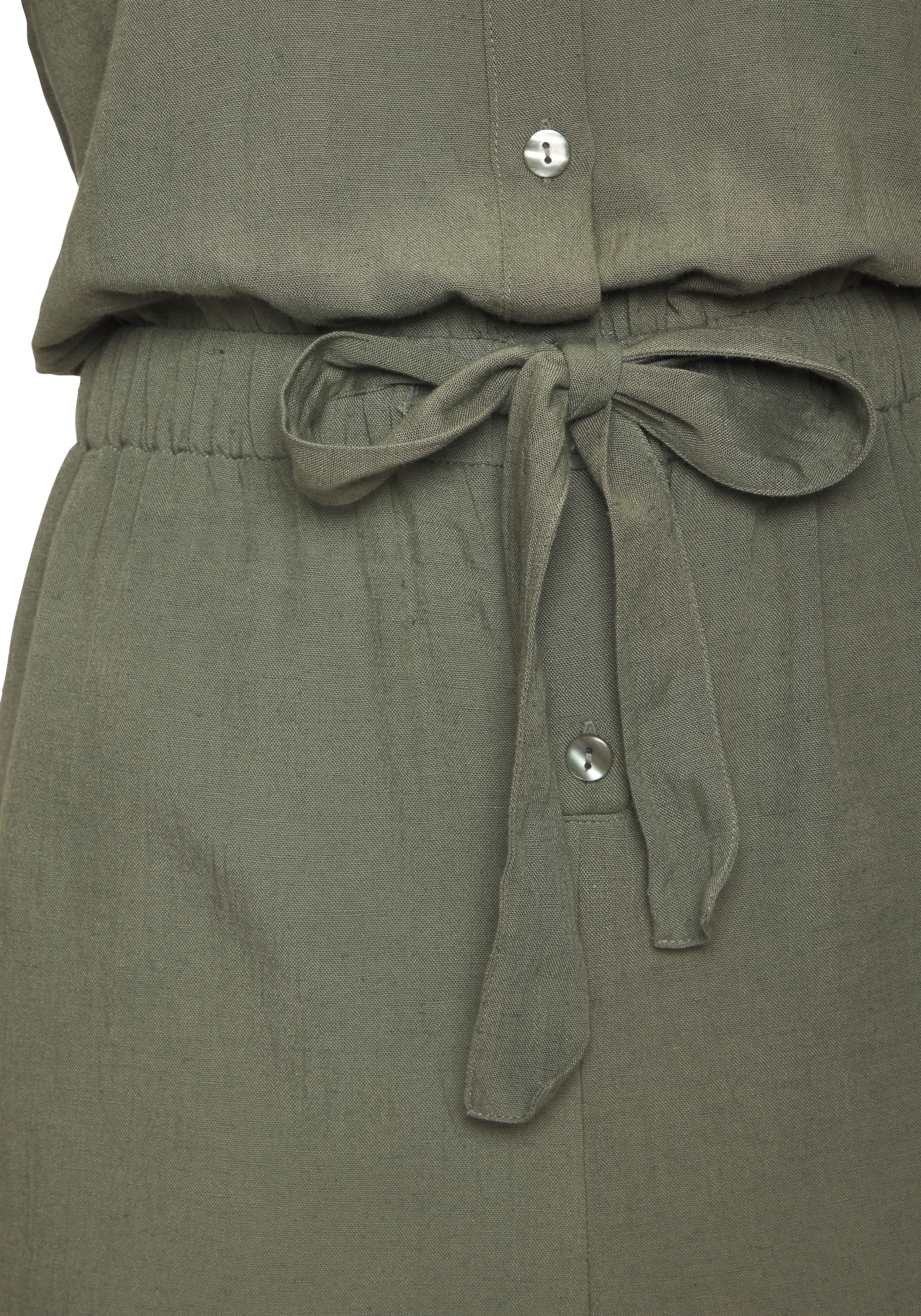 LASCANA Kurzoverall aus Leinenmix