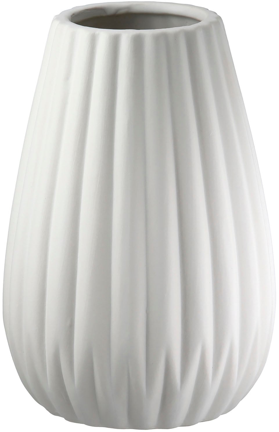 Casablanca by Gilde Tischvase »2tlg. Set Vase Piega weiss H.17 cm«