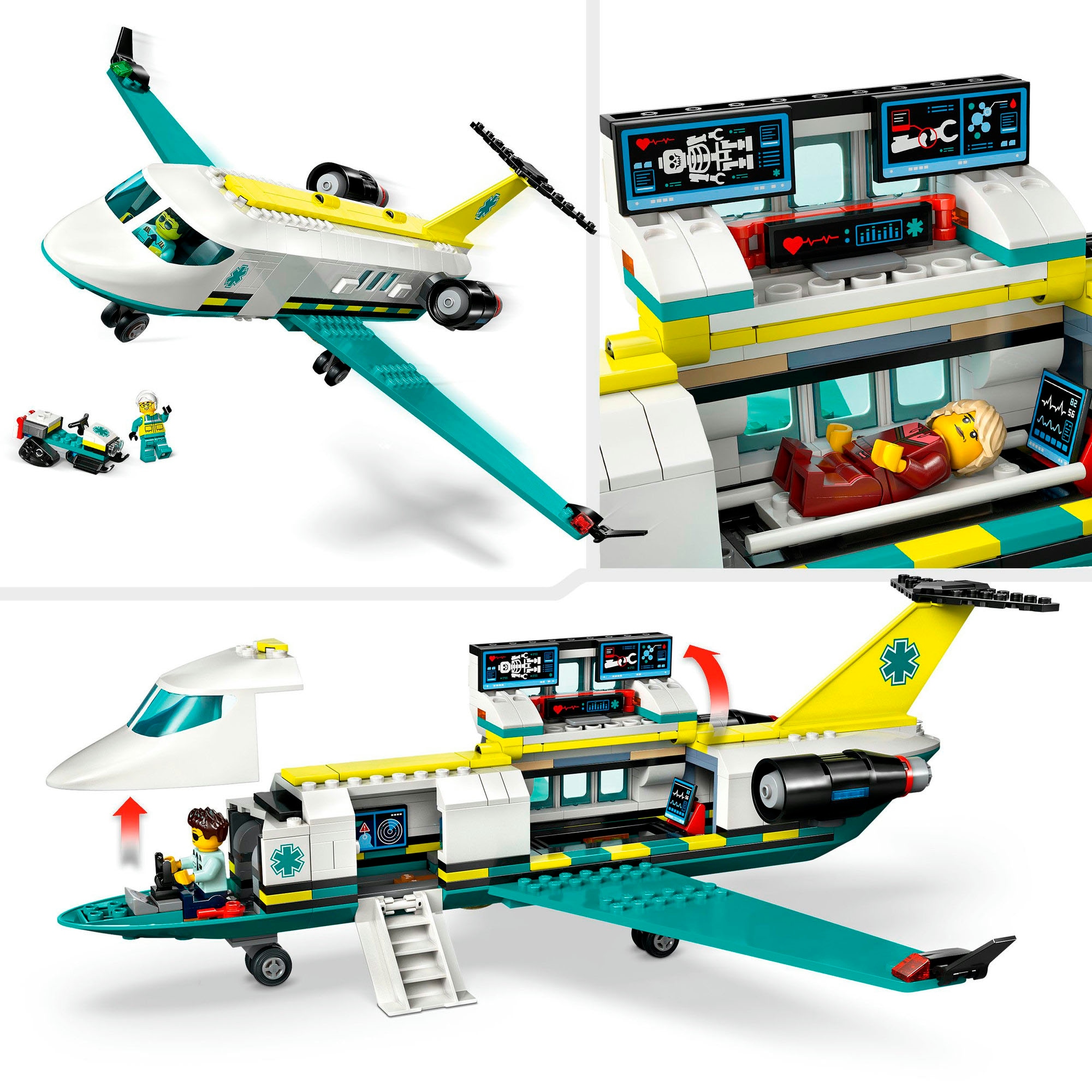 LEGO® Pions de construction »Notfallrettungsflugzeug (60465), LEGO City« Made in Europe