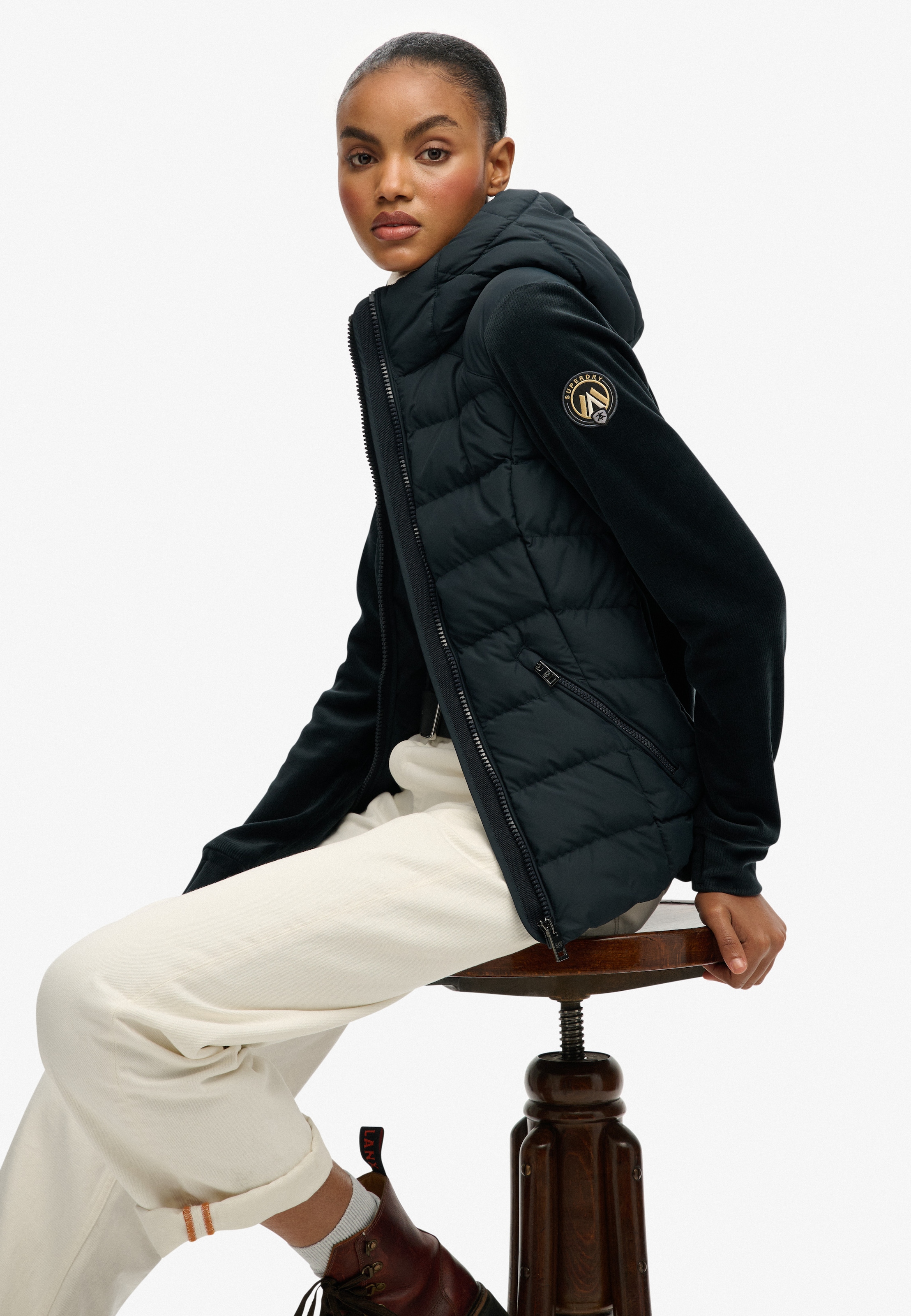 Superdry Steppjacke »HOODED FUJI STORM JACKET« mit Kapuze