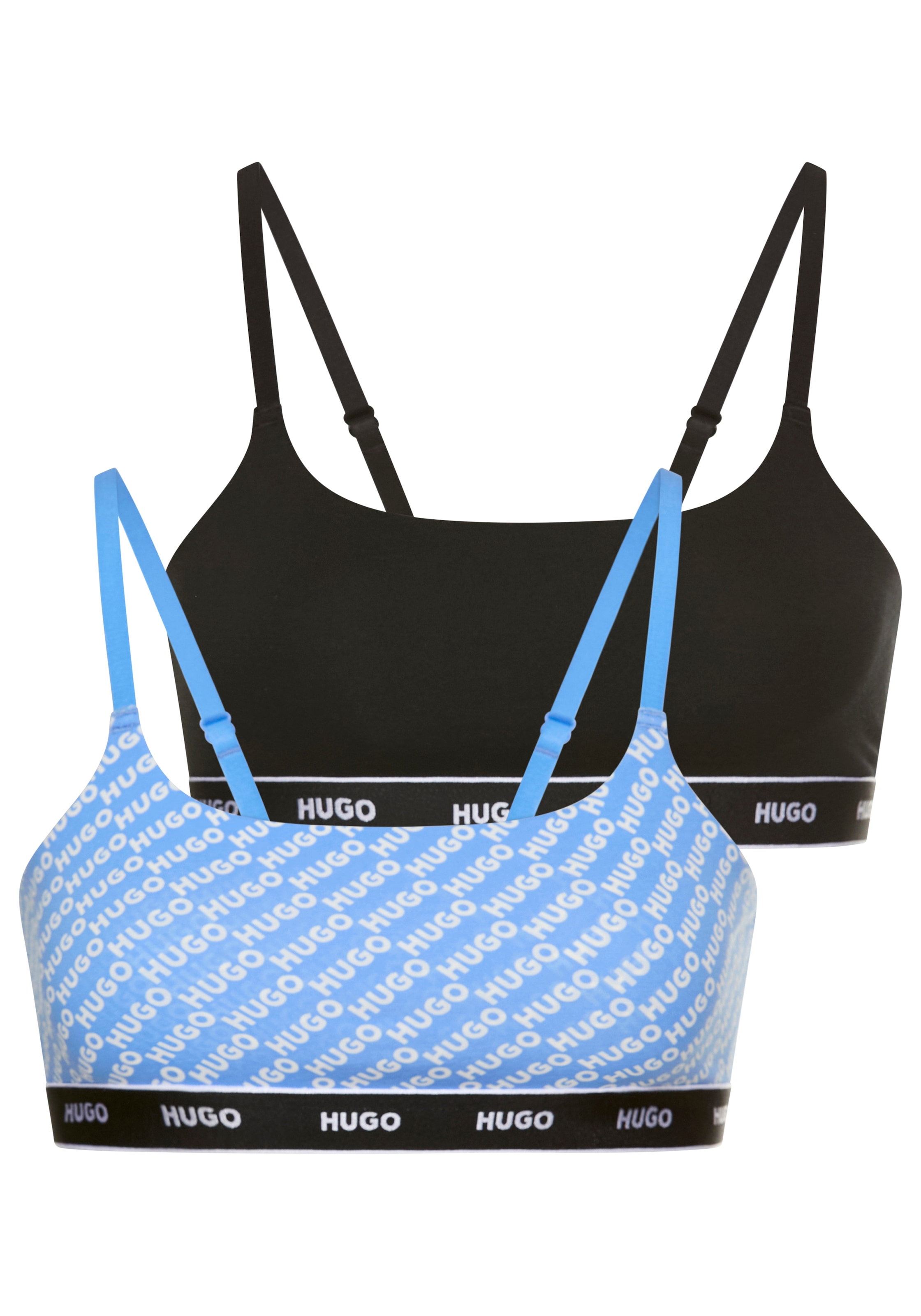 HUGO Underwear Bralette »TWIN BRALETTE DESIGN« 2 Stk. ohne Verschluss, ohne Polsterung