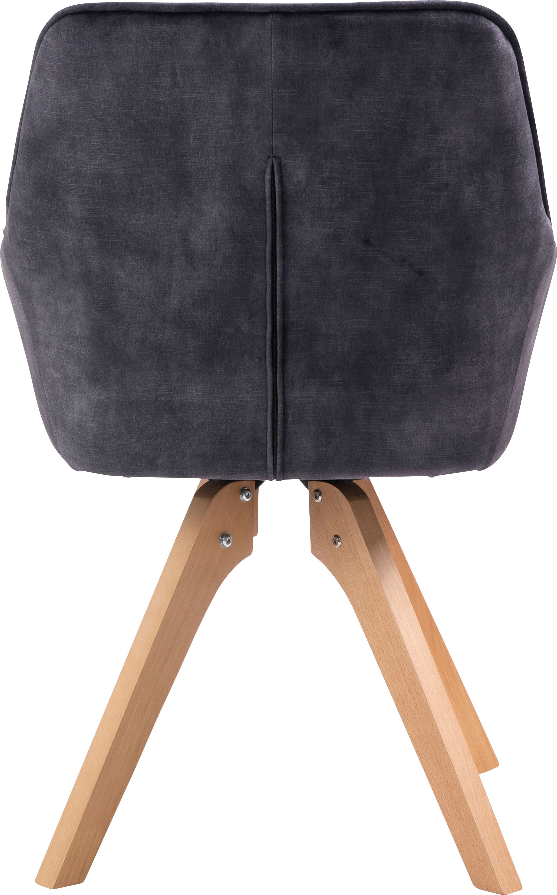 SalesFever Essgruppe »Stilvolle Sitzgruppe« 5-teiliges Set: Samtverlours-Stühle, 180° drehbar, Tischbreite 180 cm