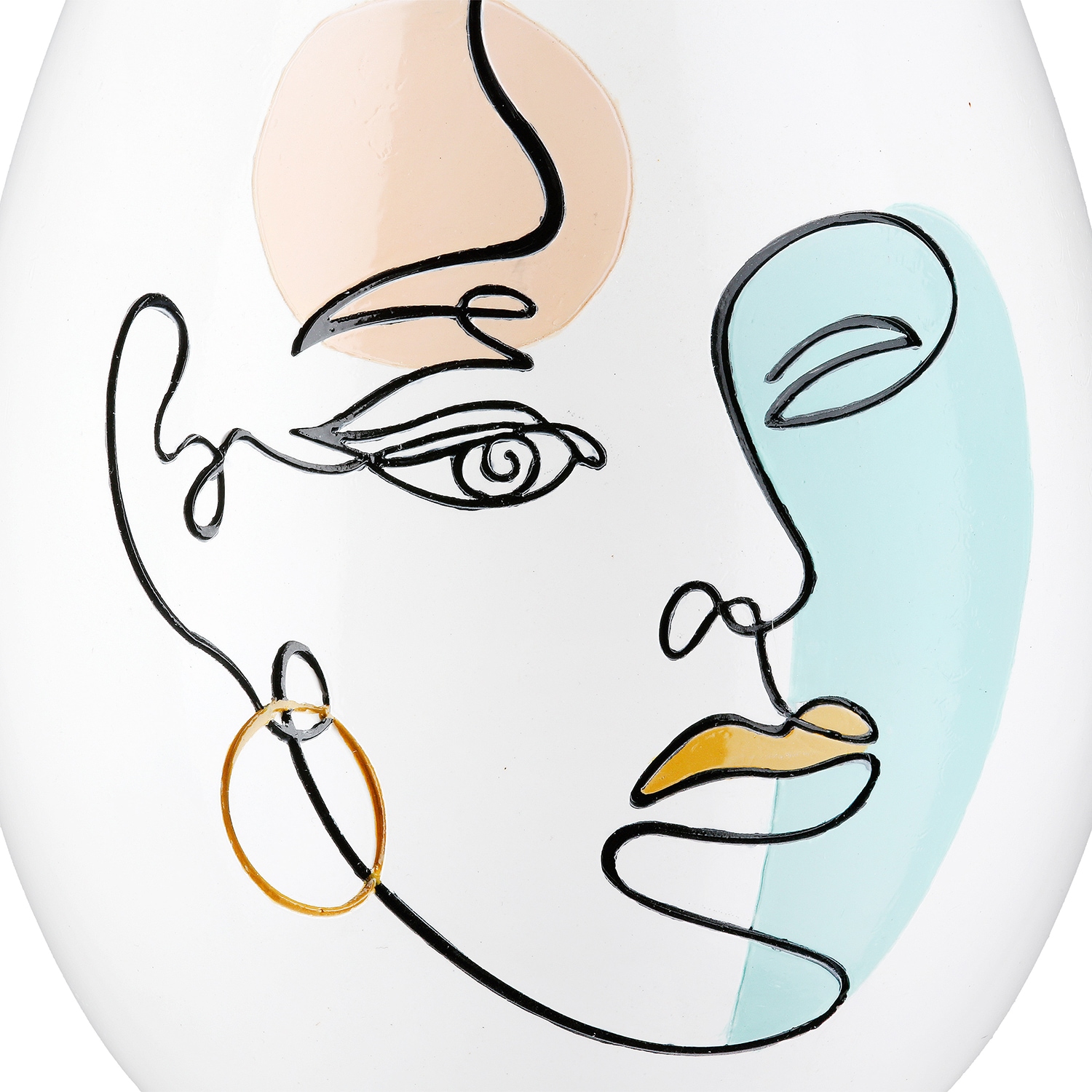 Casablanca by Gilde Tischvase »Vase bauchig Voir weiss H. 28 cm«